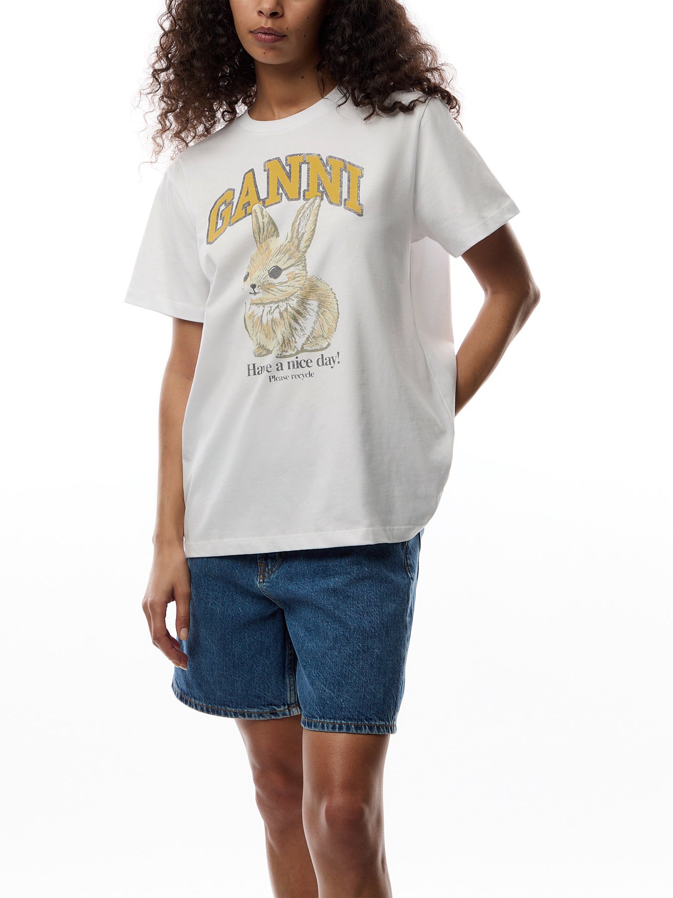 Basic Jersey Bunny Relaxed T-Shirt