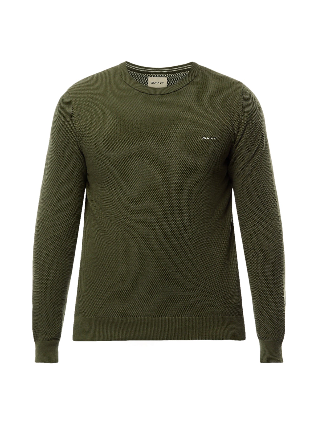 Cotton Pique C-Neck Knit