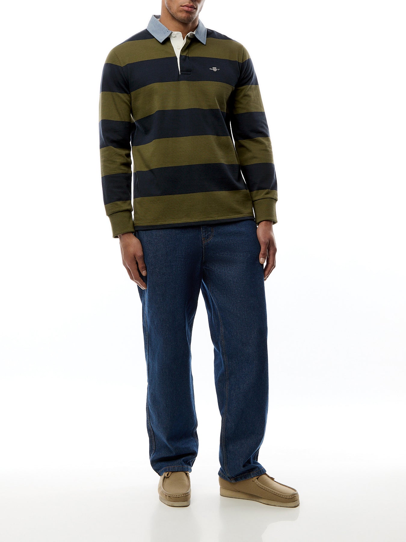 Chambray Stripe Heavy Rugger Rugby
