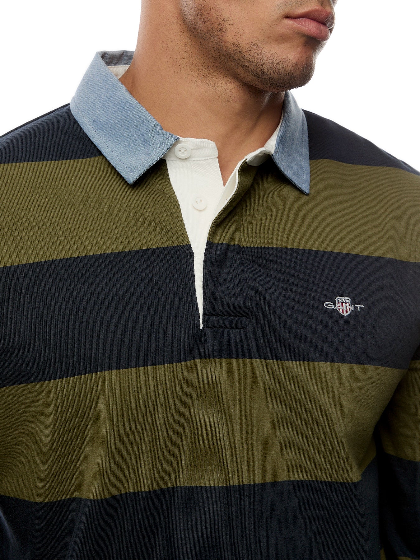 Chambray Stripe Heavy Rugger Rugby