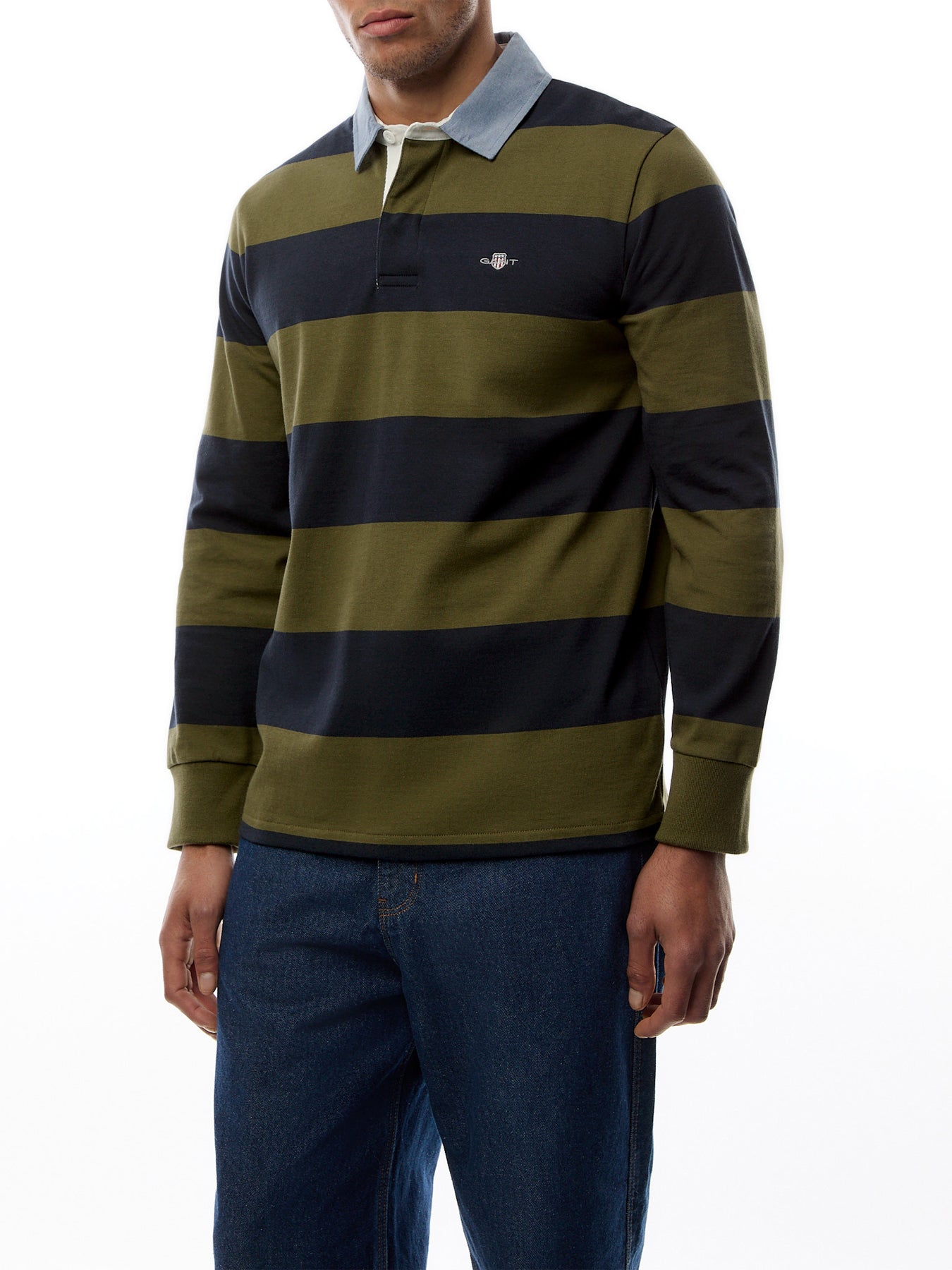 Chambray Stripe Heavy Rugger Rugby