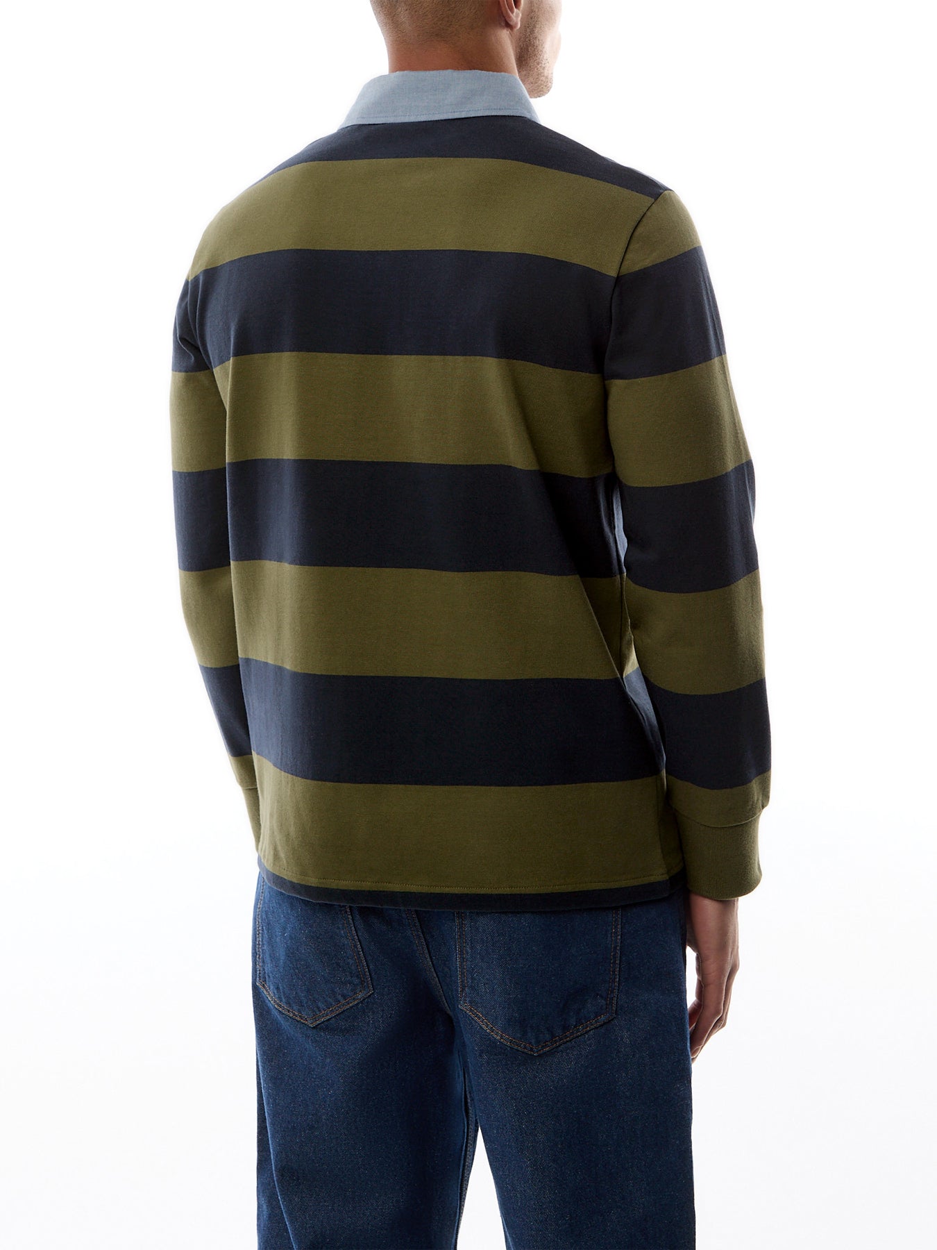 Chambray Stripe Heavy Rugger Rugby