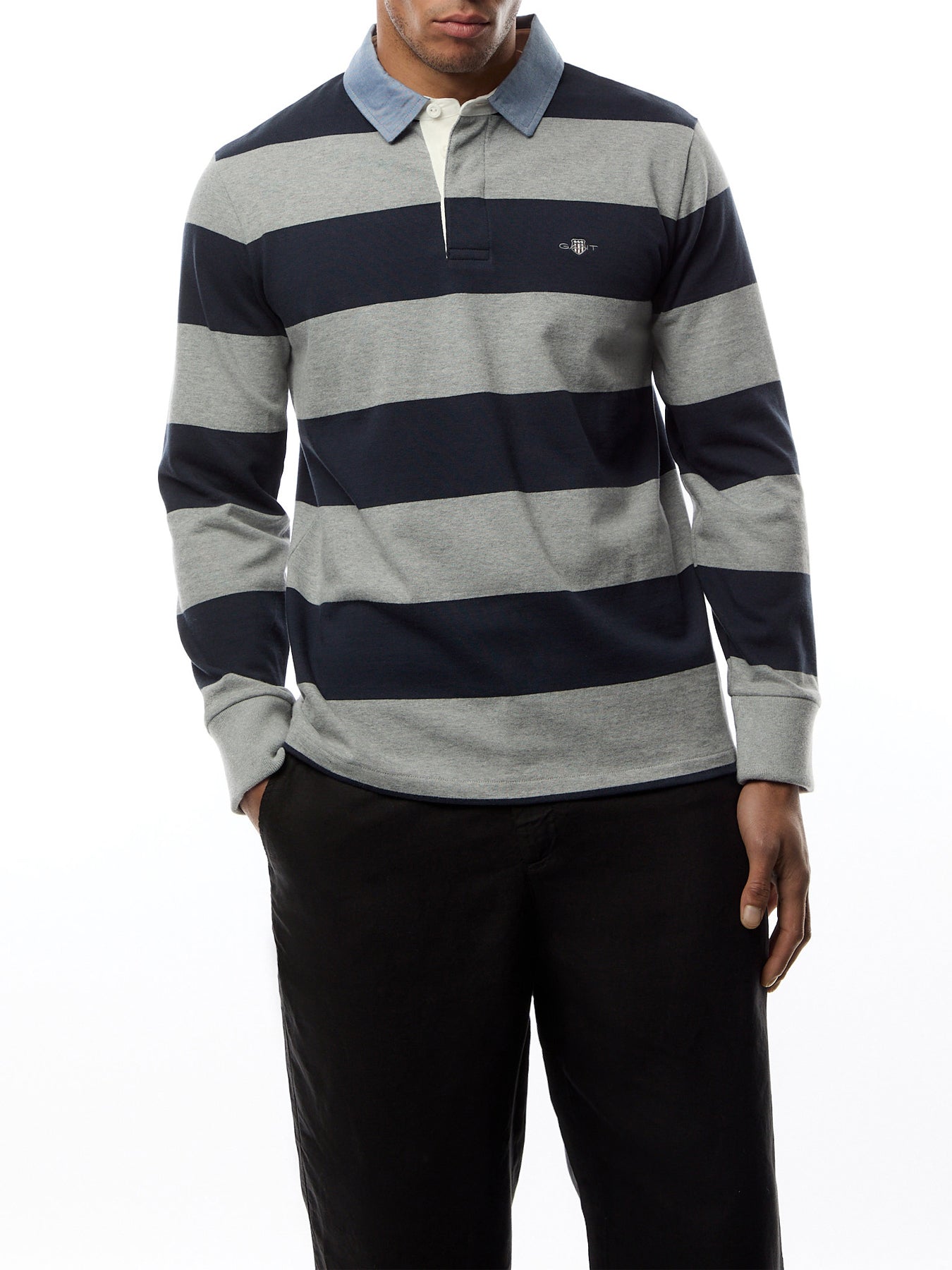 Chambray Stripe Heavy Rugger Rugby
