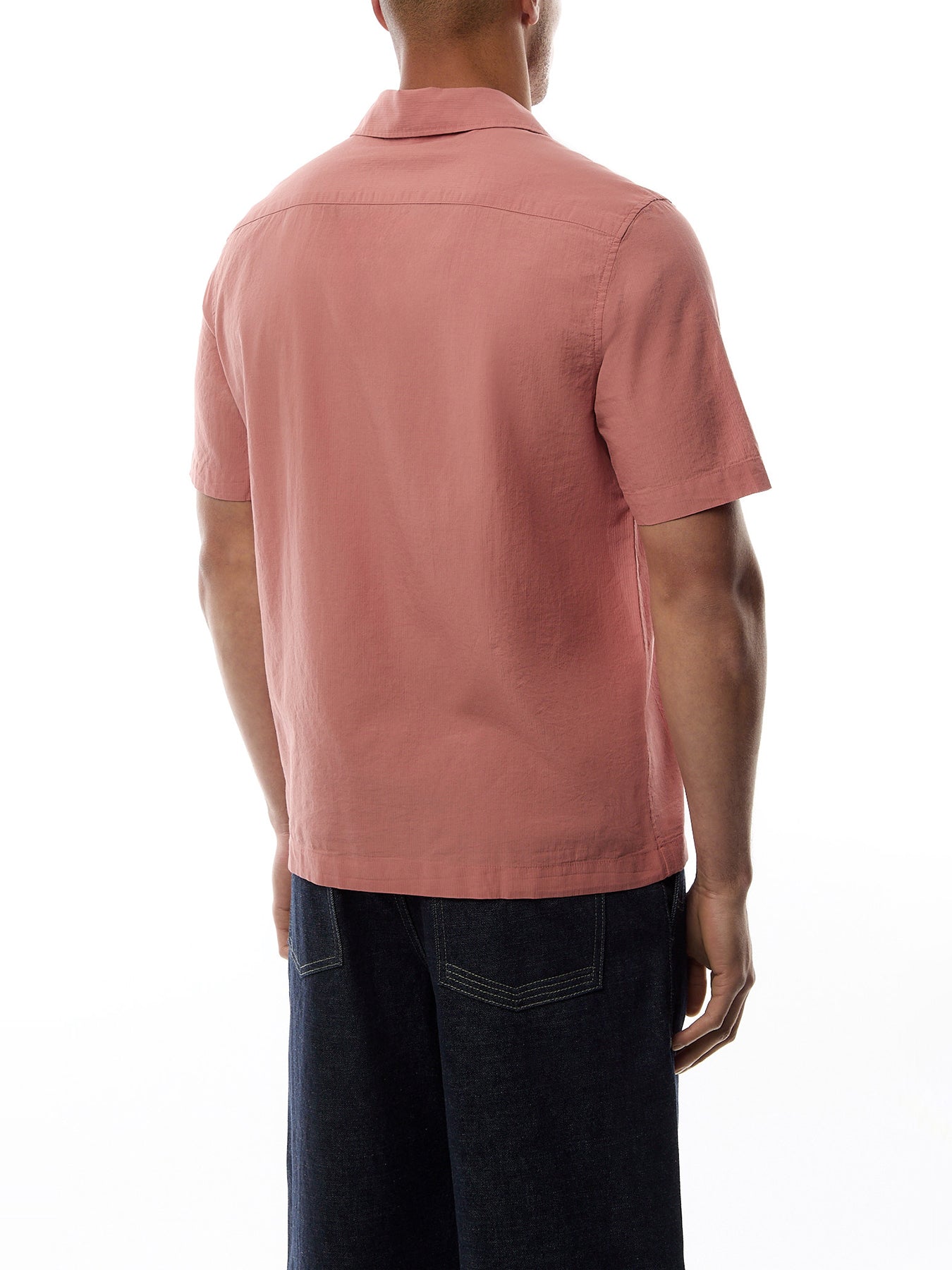 Lightweight Texture Short Sleeves Shirt