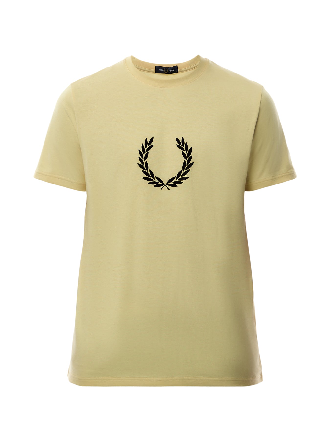 Flocked Laurel Wreath Gra Tee