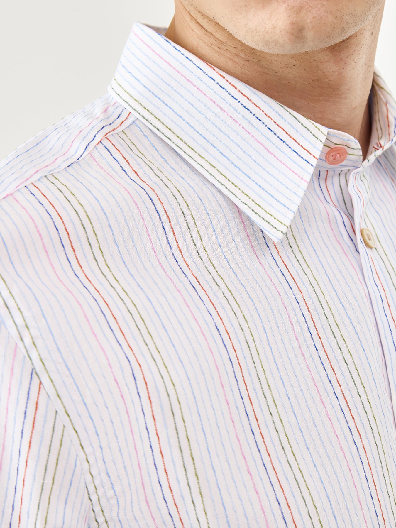 Stitched Multi Stripe Shirt