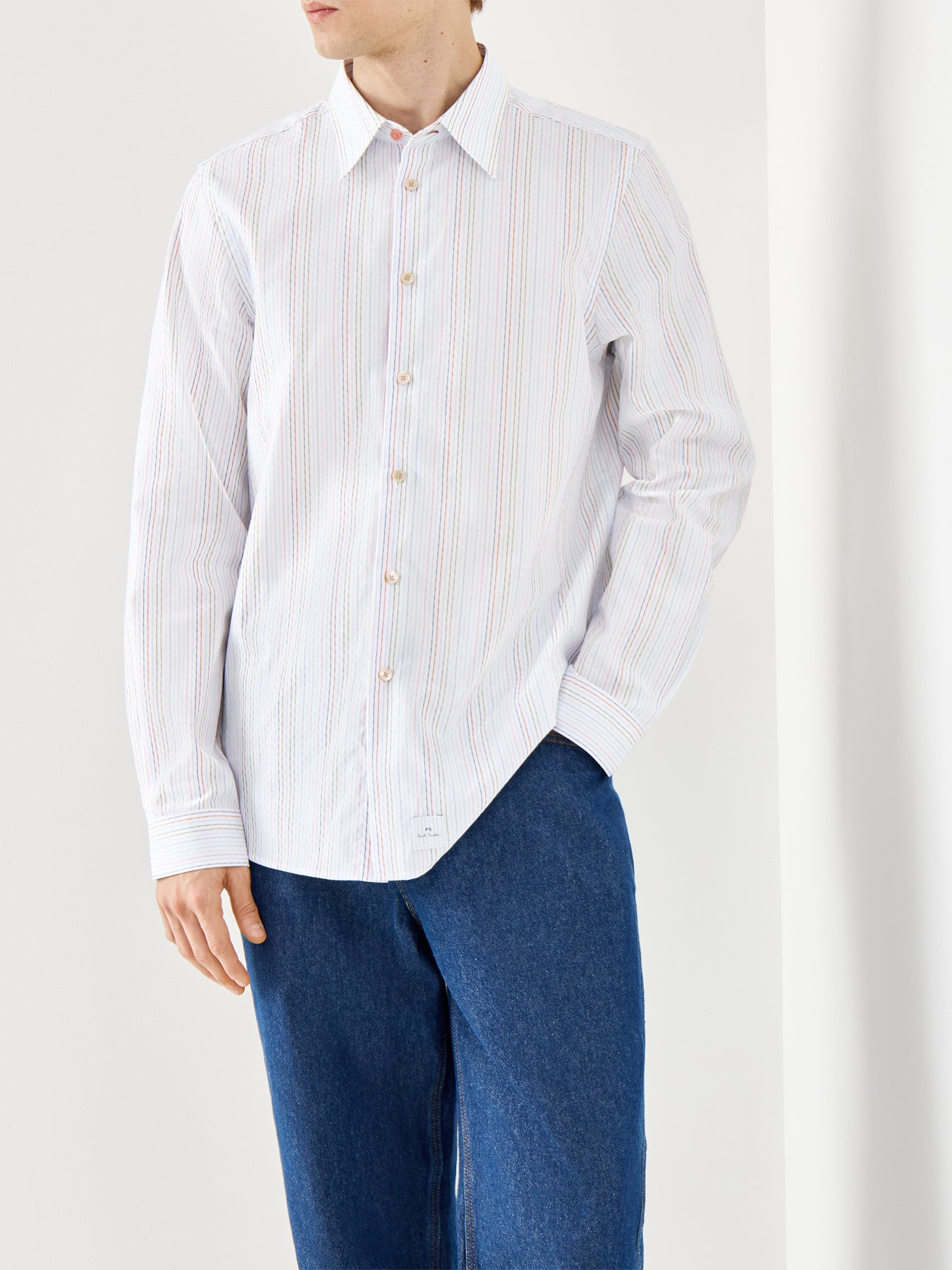 Stitched Multi Stripe Shirt