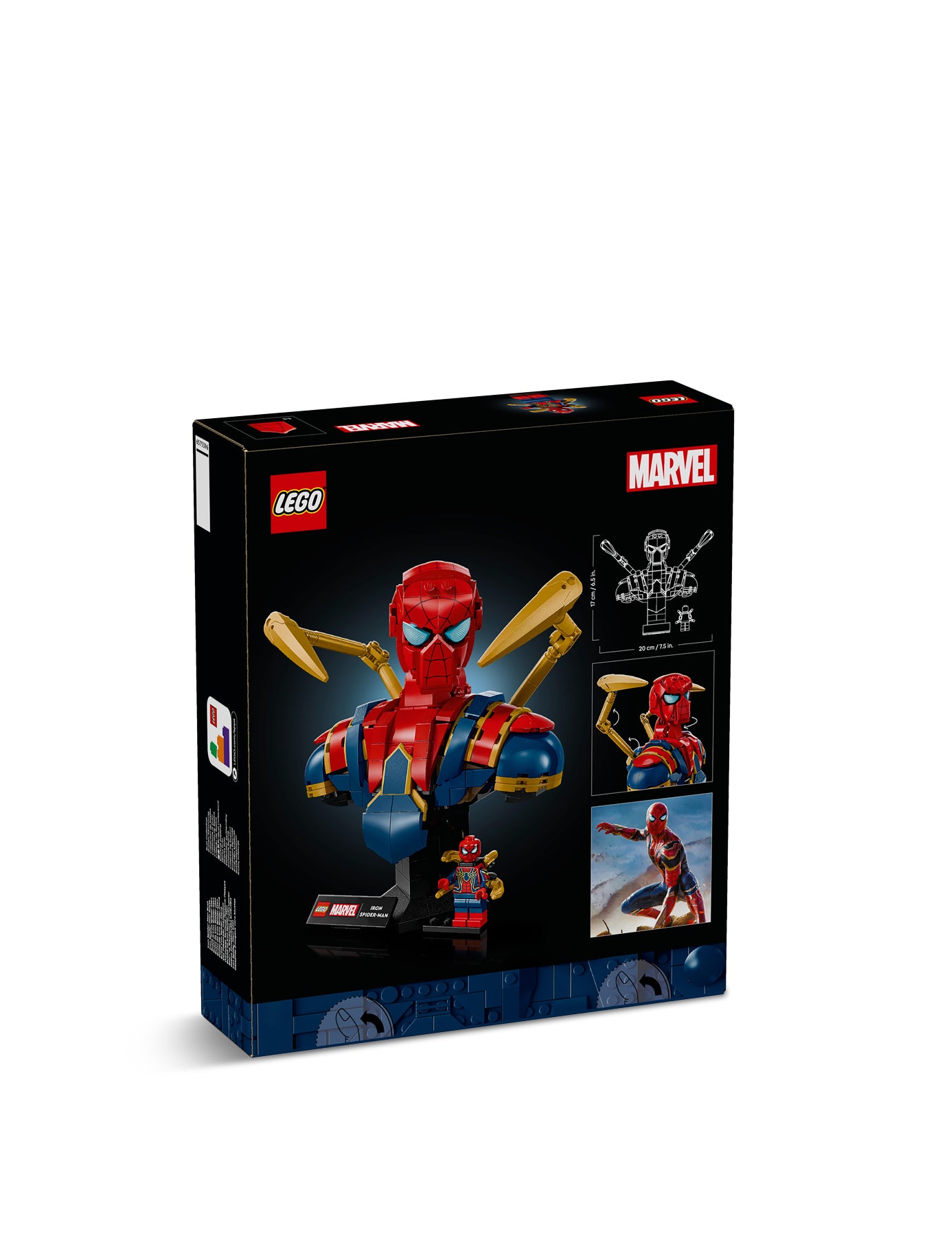 LEGO ǀ Marvel Iron Spider-Man Bust Collectible Adult Building Set 76326
