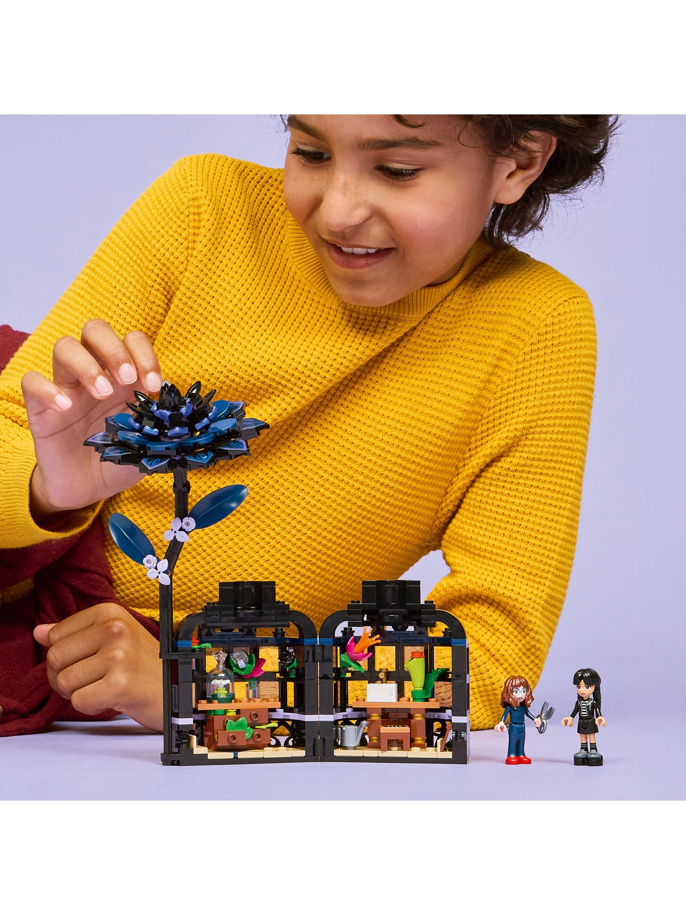 LEGO Wednesday Black Dahlia Flower Toy 76784