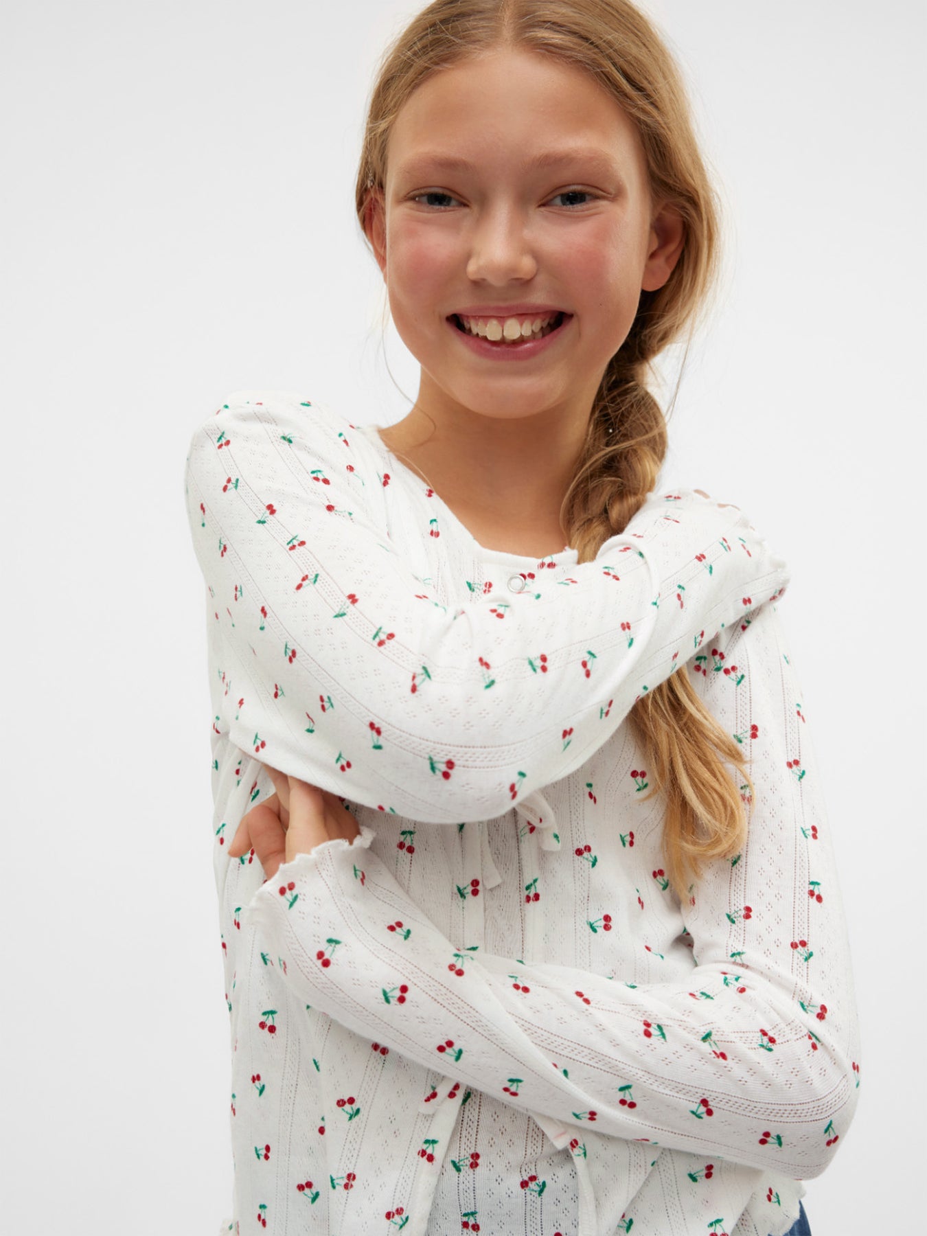 Long Sleeve Cherry Cardigan