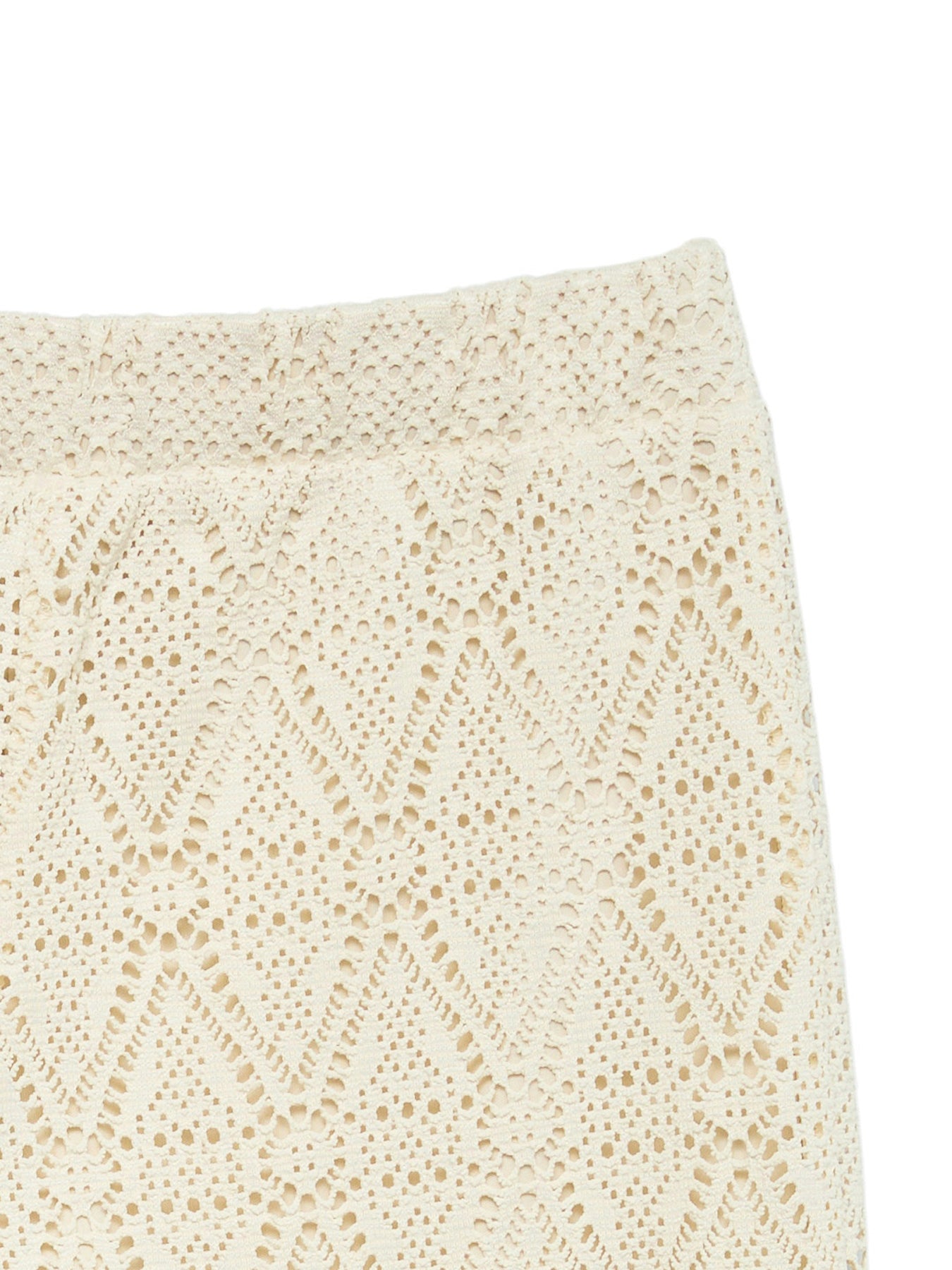 Crochet Embroidered Wide Leg Pants