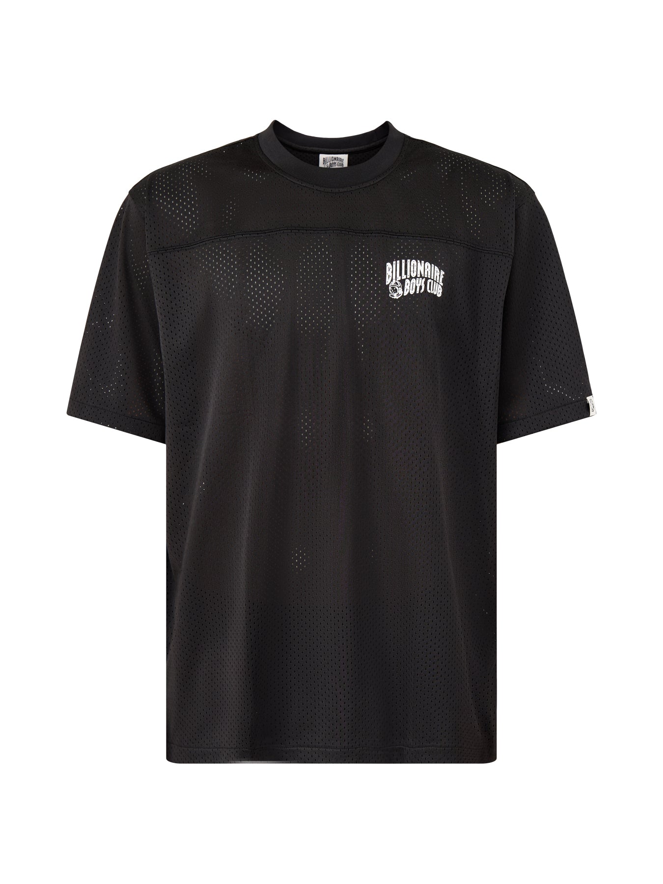 Black Cotton Small Arch Logo Woven Jersey