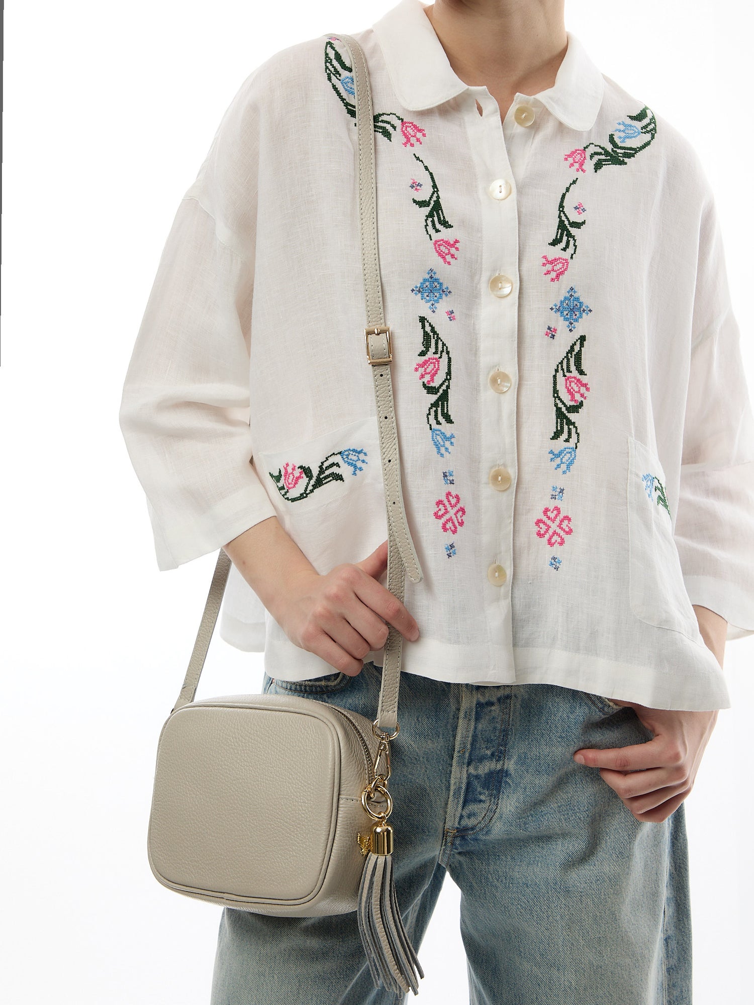 Tassel Bag Light grey