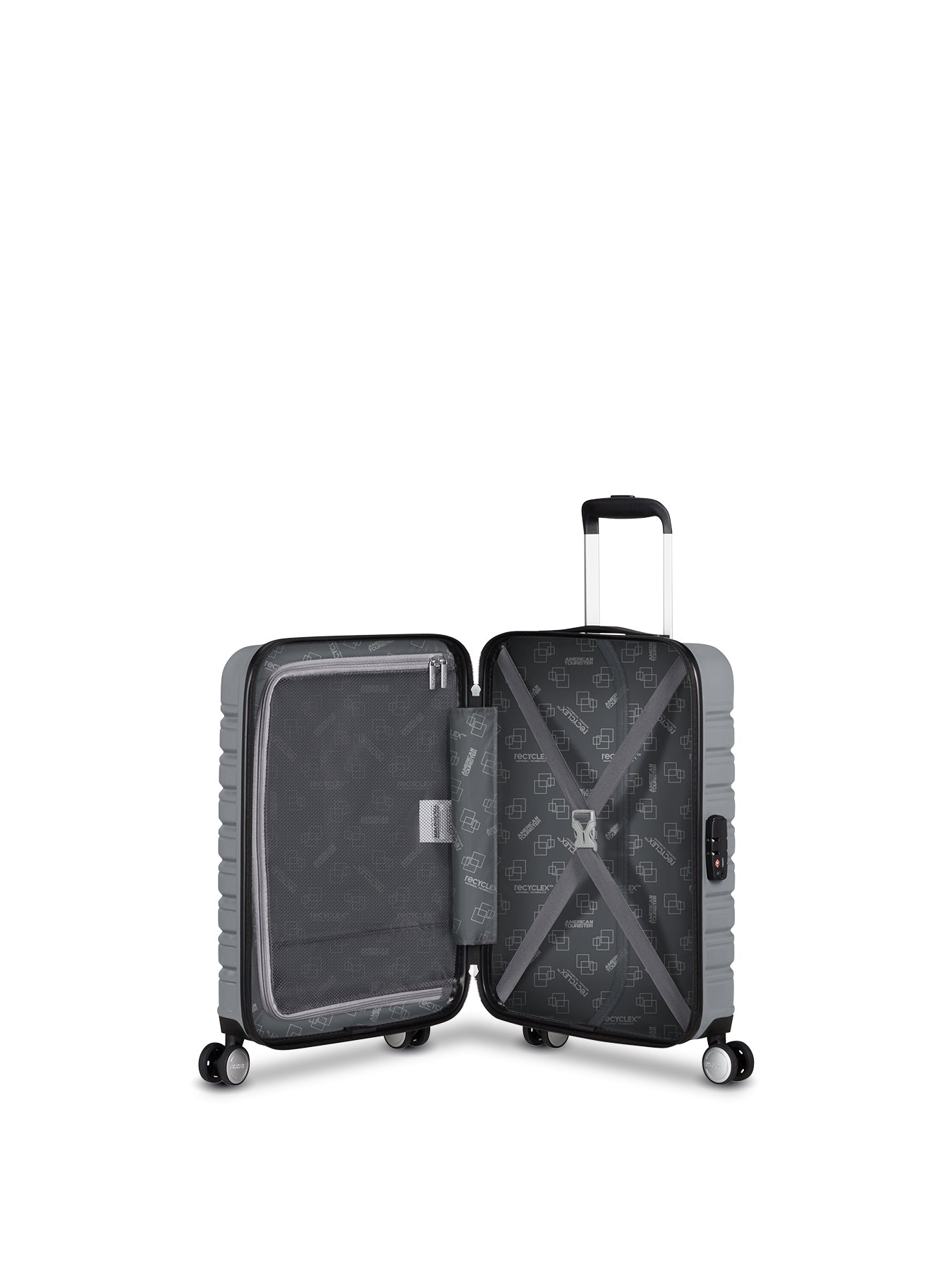 Flashline Spinner 55/20 Suitcase Sky Silver