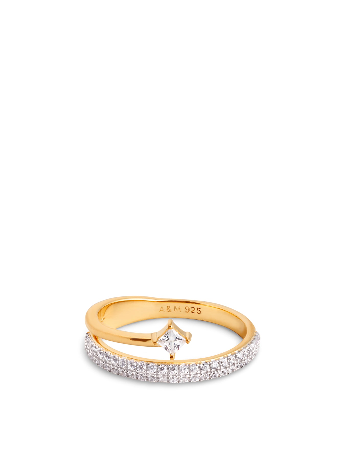 Crystal Spiral Ring