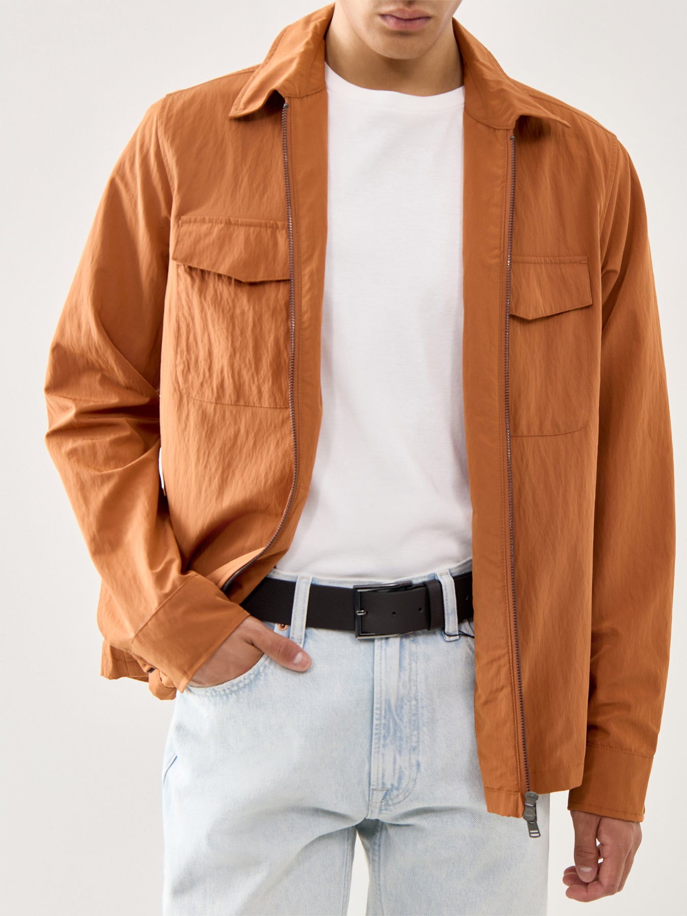 Leather Giaspo Belt