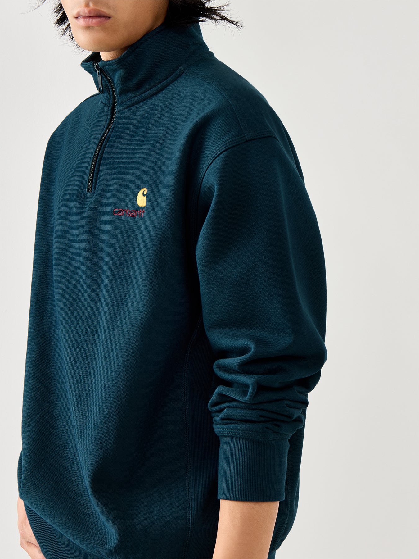 Half Zip American Script Sweatshirt
