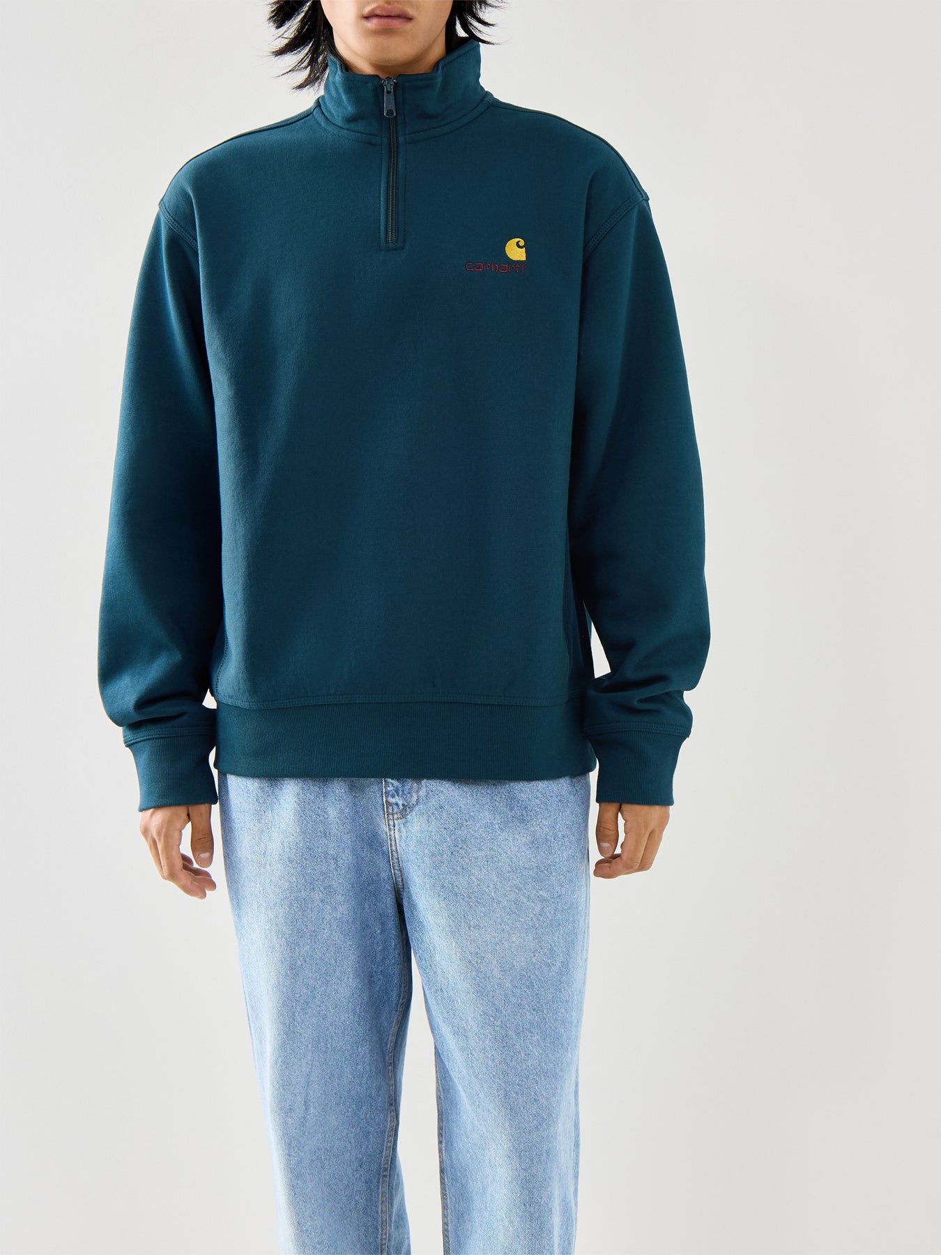 Half Zip American Script Sweatshirt