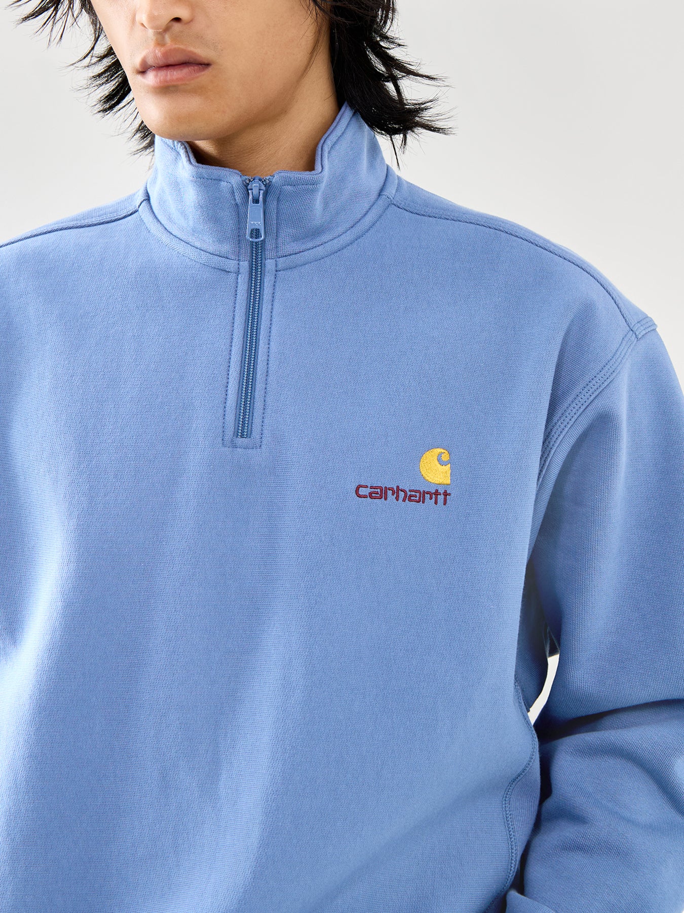 Half Zip American Script Sweatshirt