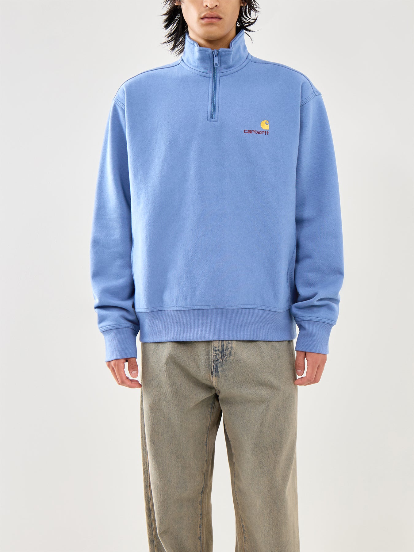 Half Zip American Script Sweatshirt