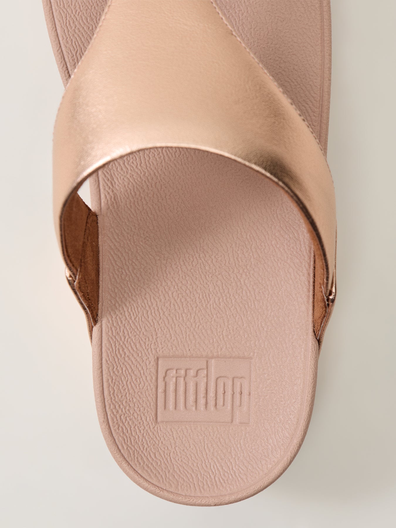 Lulu Leather Toepost Rose Gold