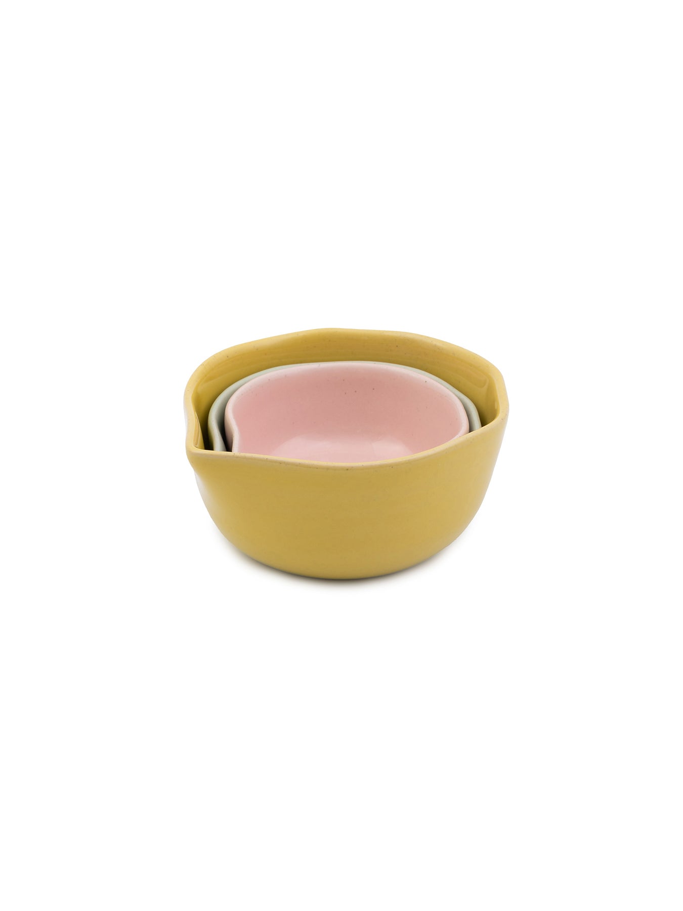 Big Love Pinch-Me Pots Set of 3 cups