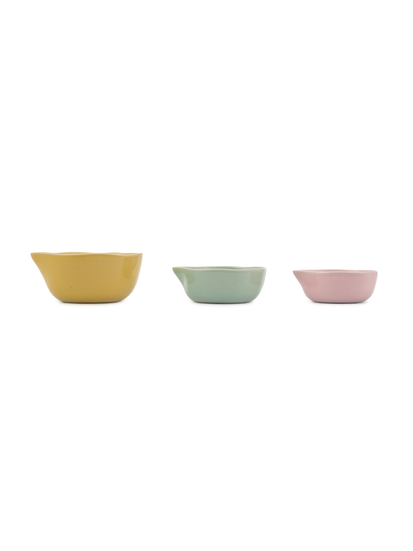 Big Love Pinch-Me Pots Set of 3 cups