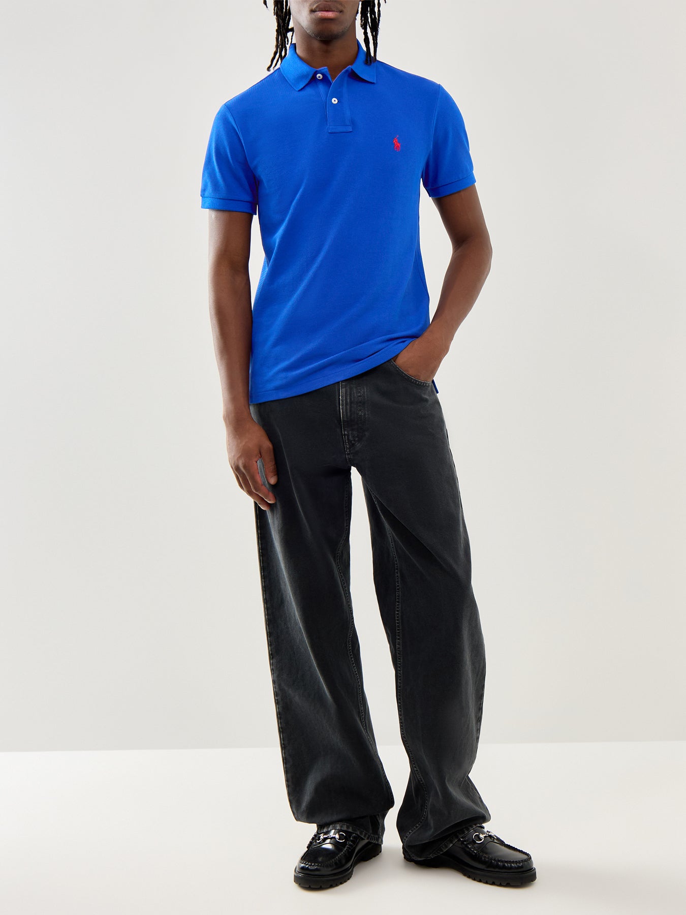 Slim Fit Polo Top Sapphire Star