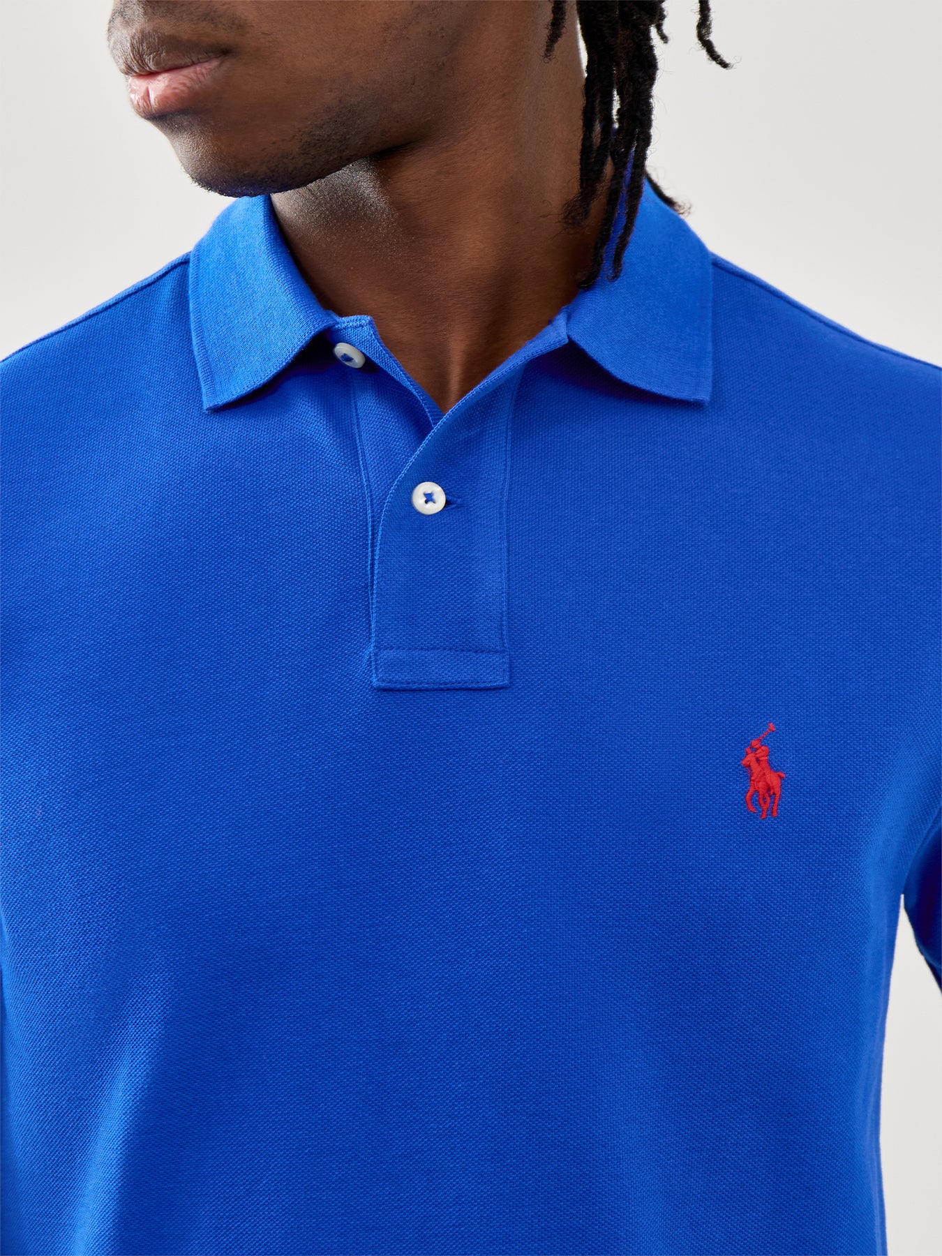 Slim Fit Polo Top Sapphire Star