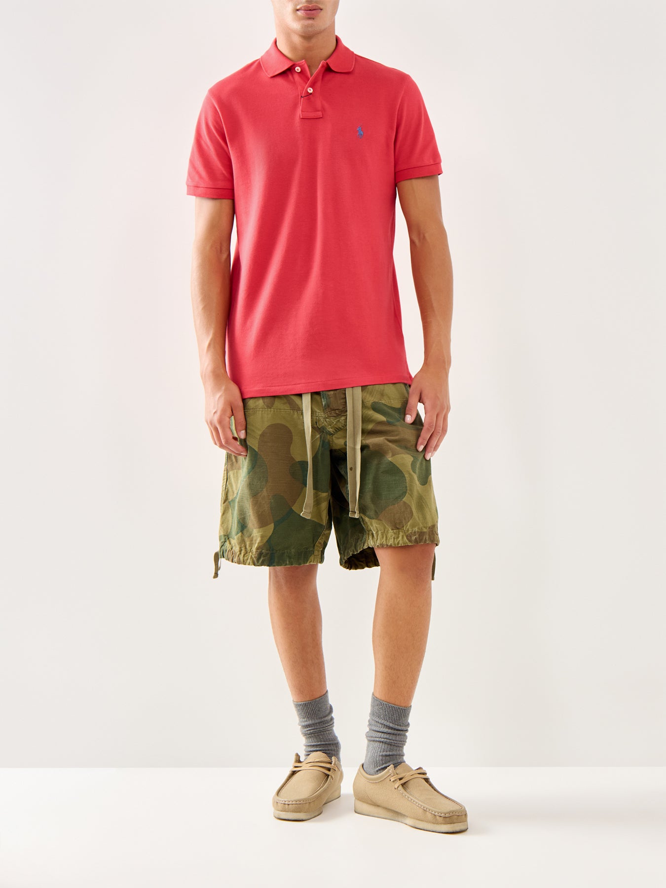 Custom Fit Cotton Polo Top Red