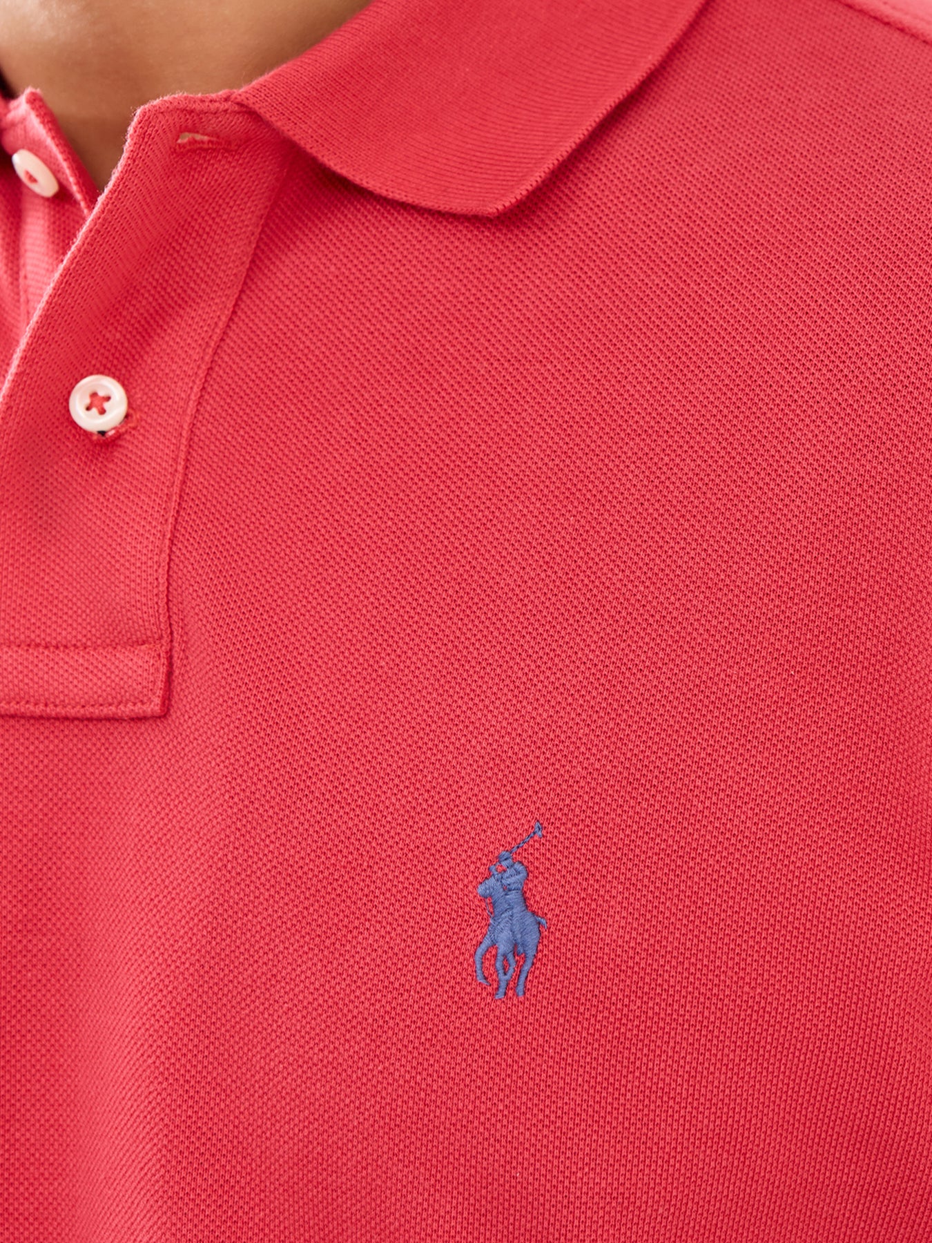 Custom Fit Cotton Polo Top Red