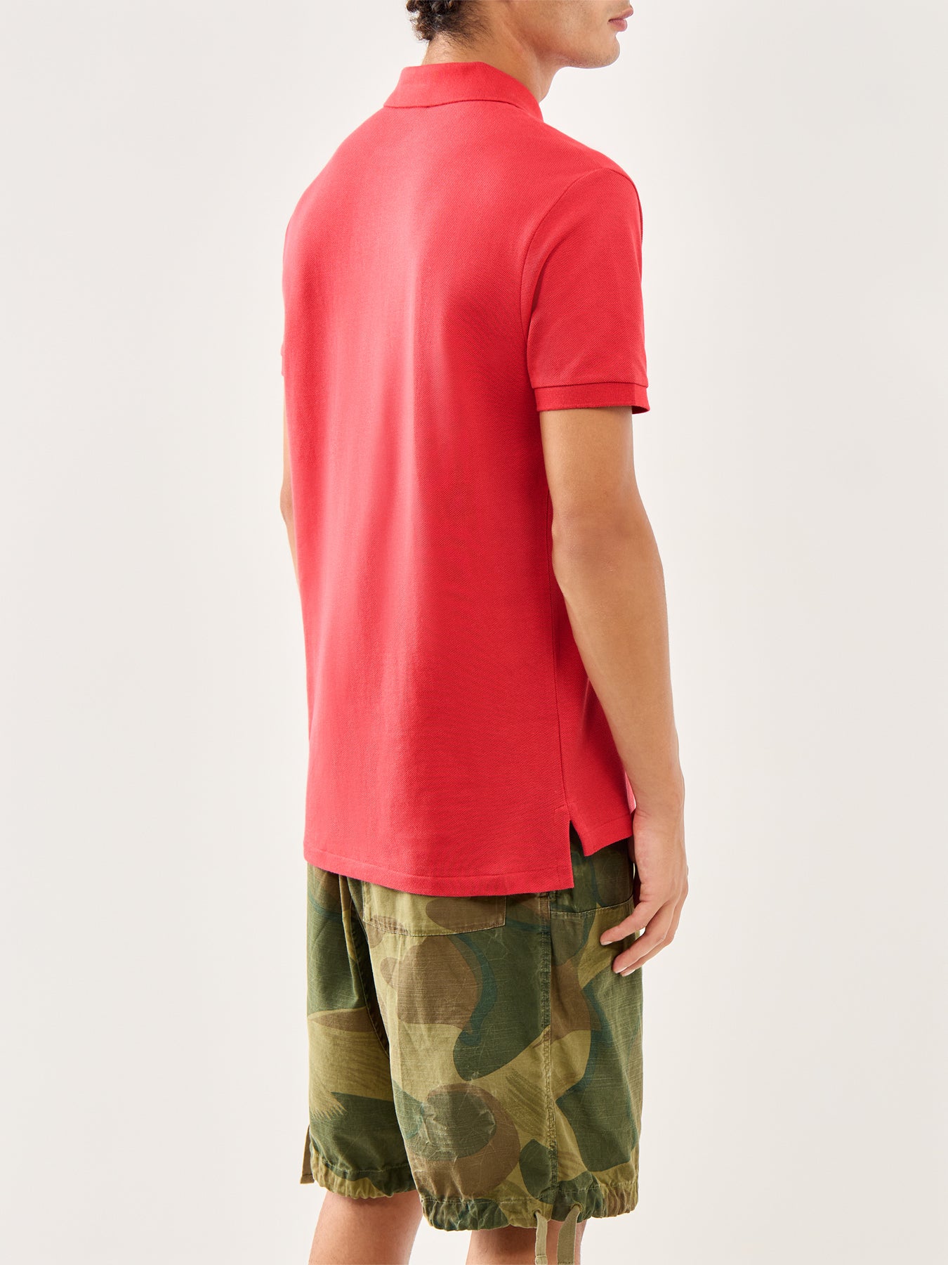 Custom Fit Cotton Polo Top Red