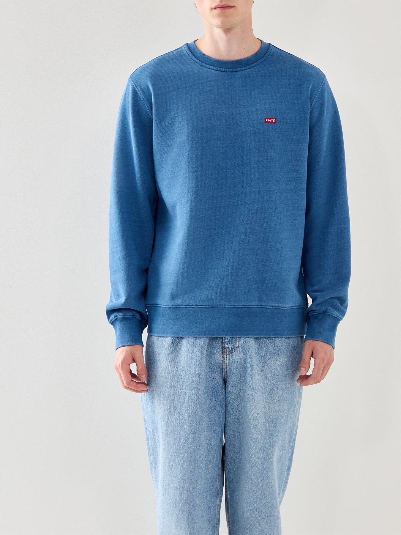 The Original Long Sleeves Cotton Crew Blue