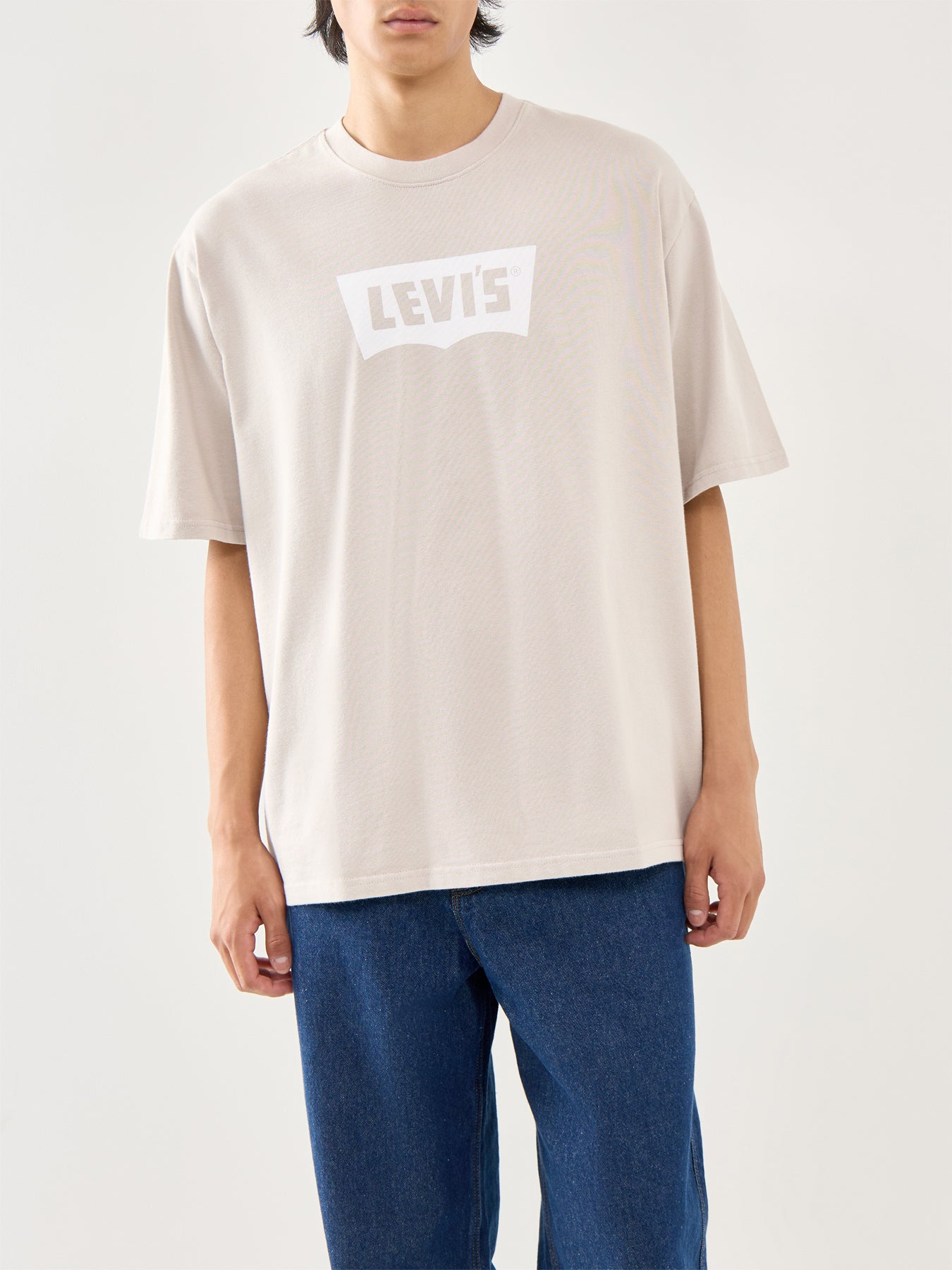 Cotton Beige Batwing T-Shirt