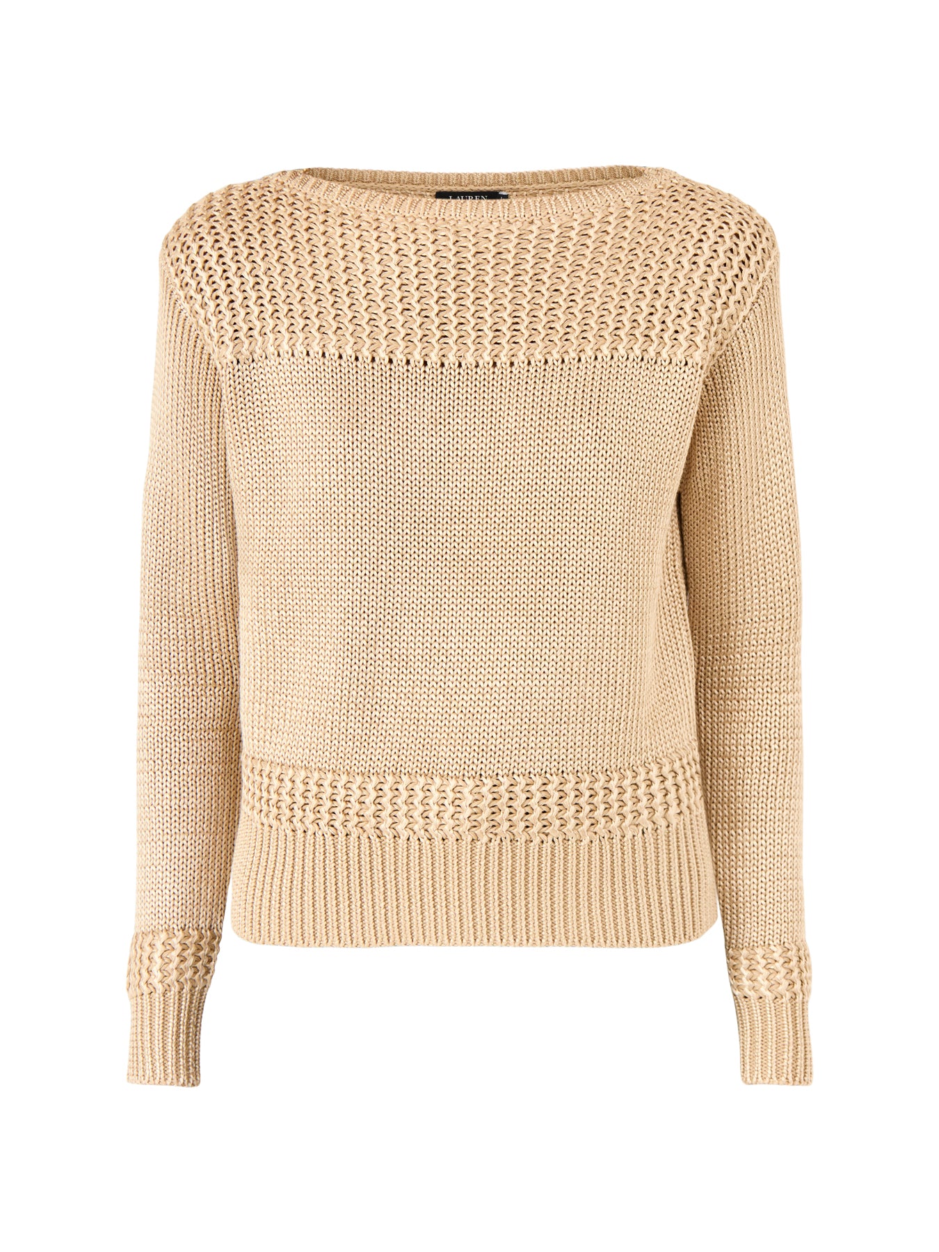 Jinhala Long Sleeve Cotton Pullover Tan