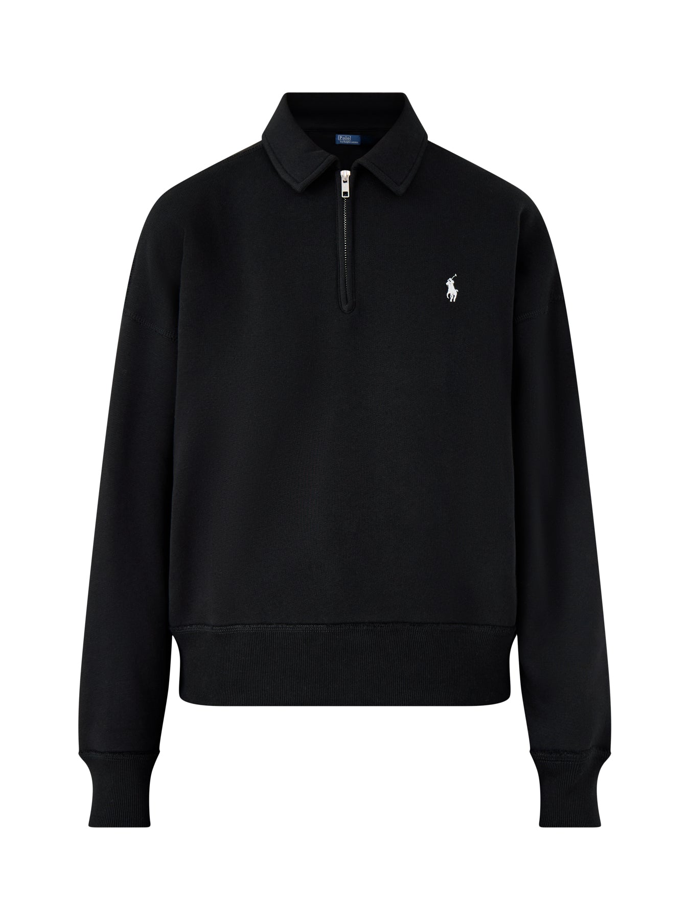 Knit Half Zip Sweatshirt Black