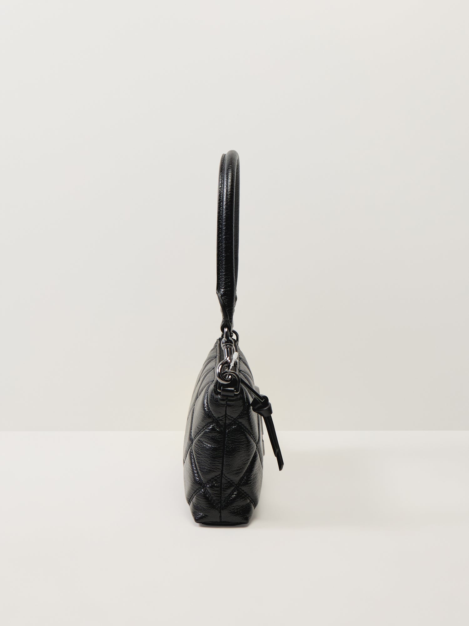 The Quilted Leather Pochette Black