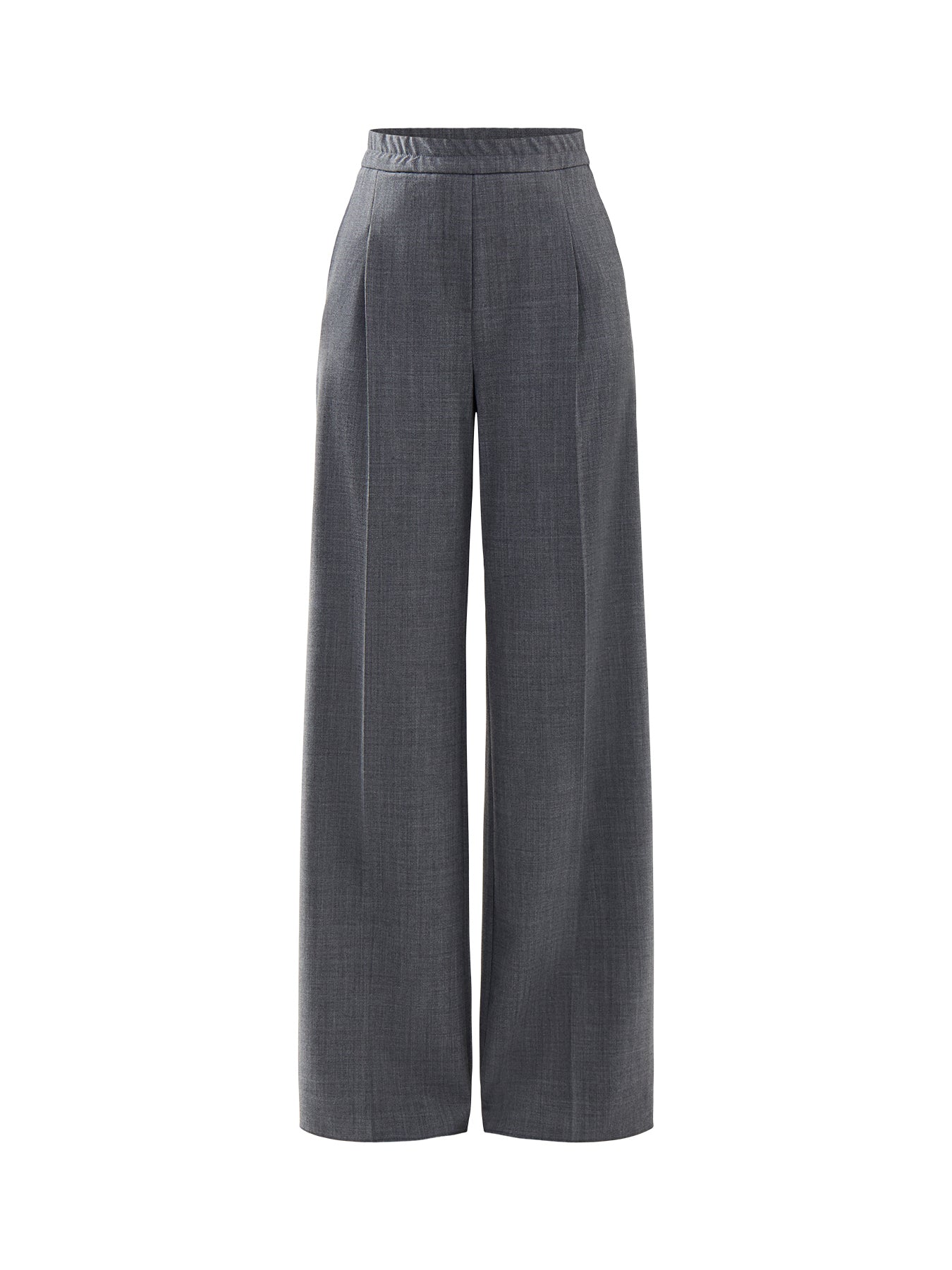 Marella Sport Diorama Elasticated Waist Pleated Front Wide Leg Trouser