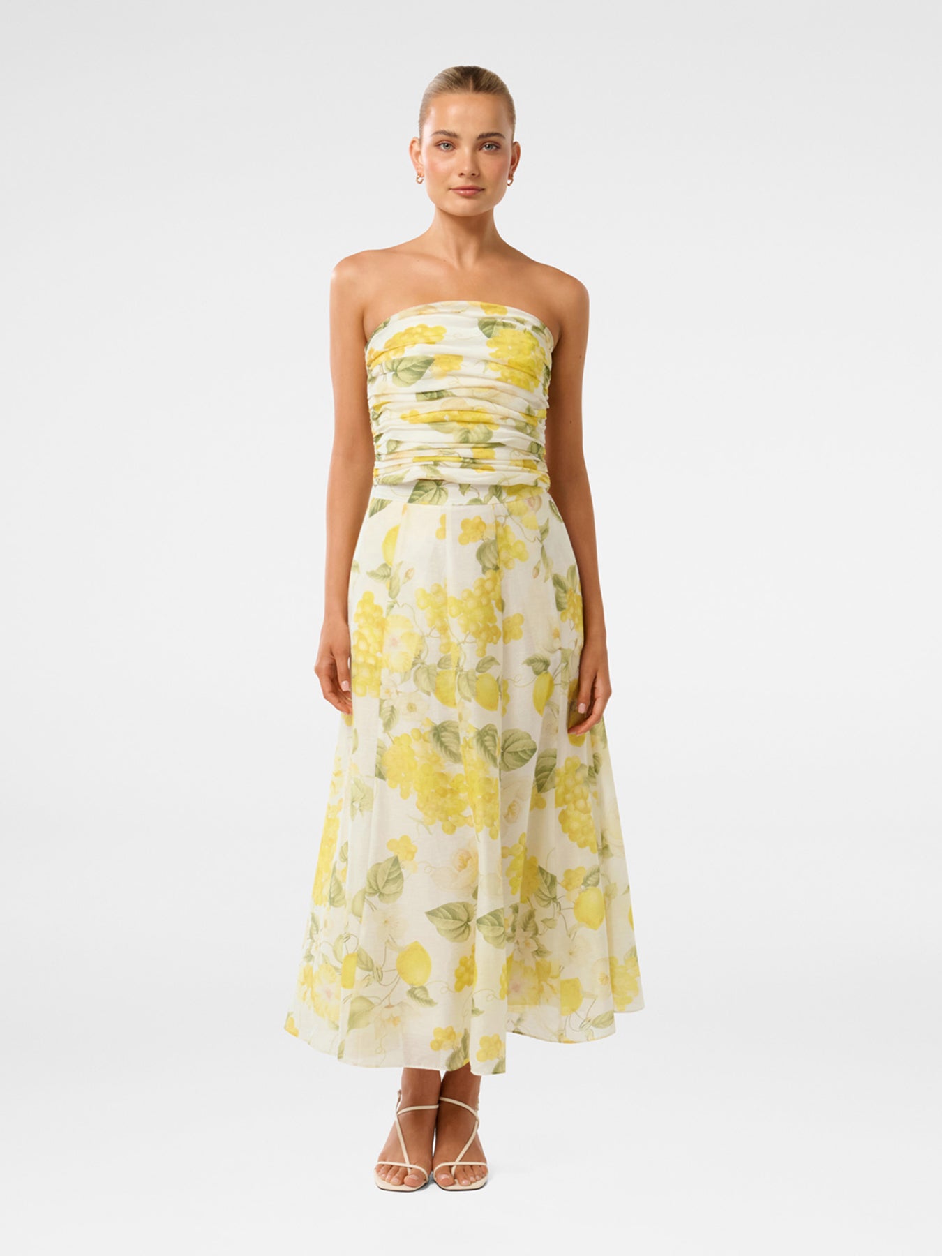Laia Tucked Strapless Top