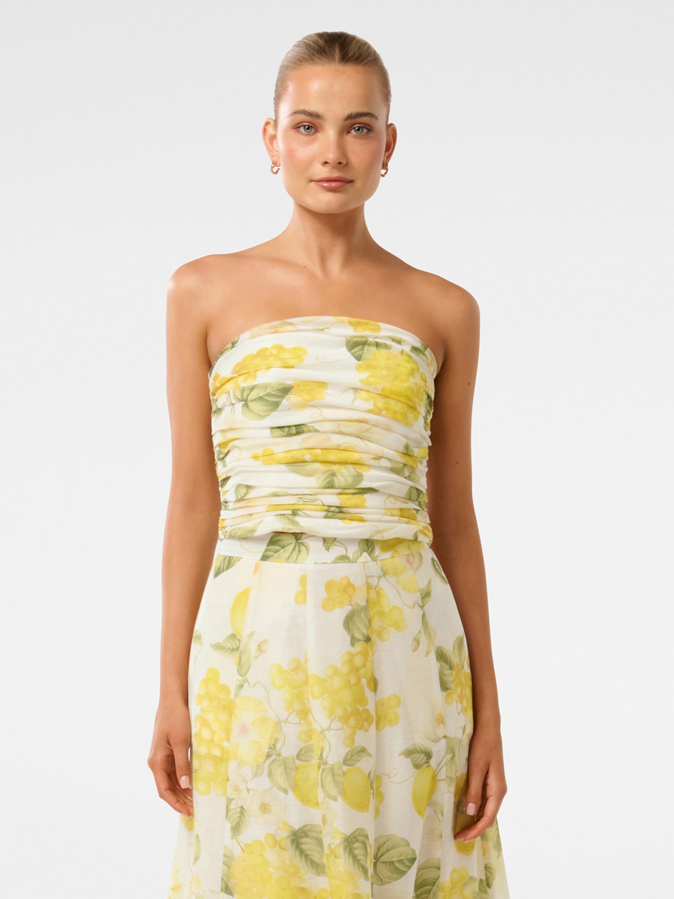 Laia Tucked Strapless Top