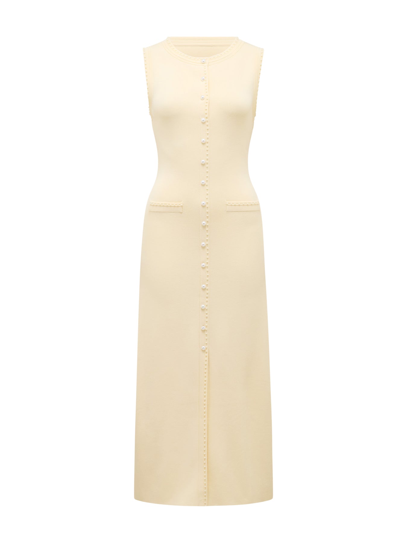 Delilah Pearl Detail Knitted Dress