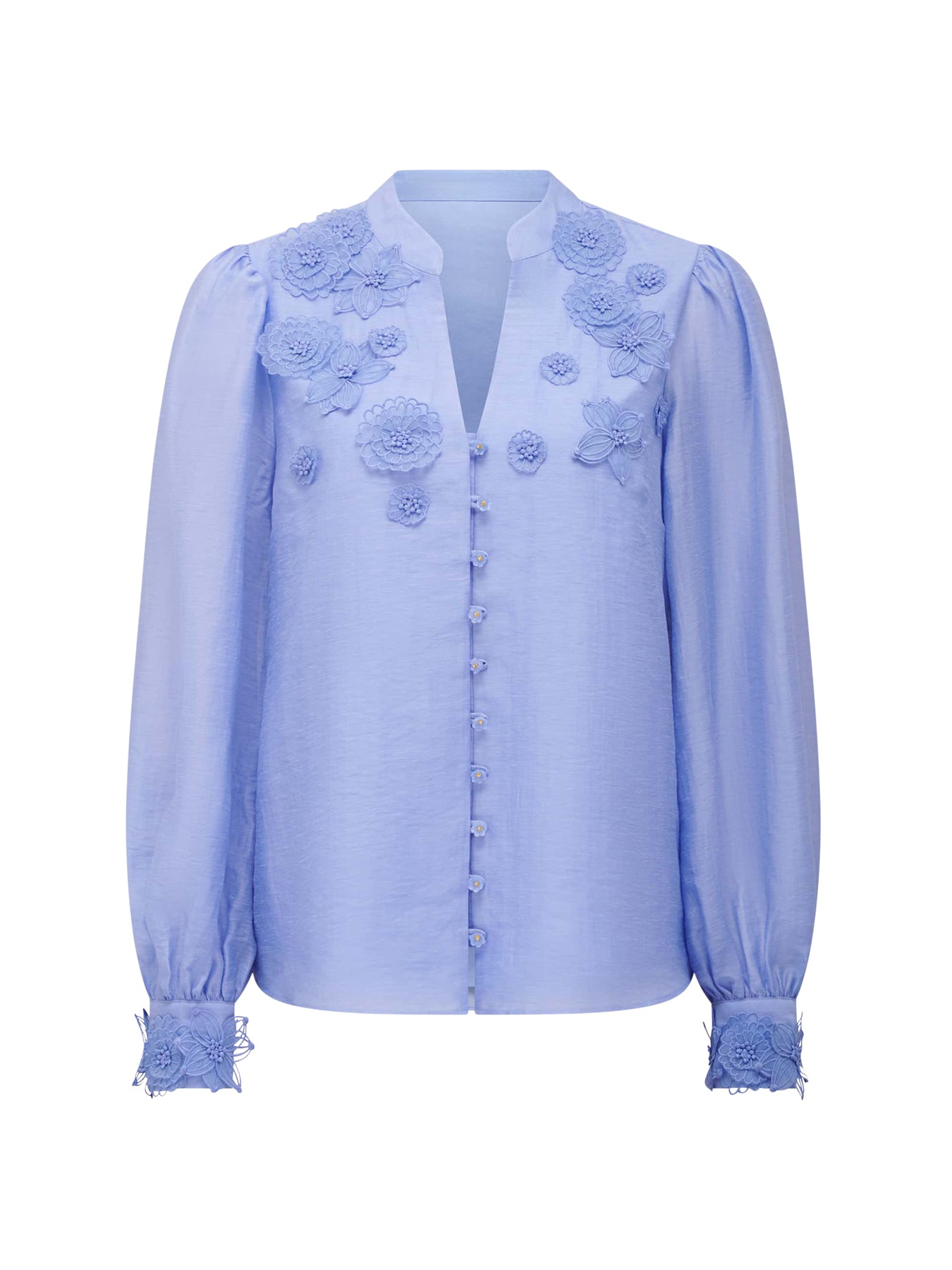 Indigo Applique Blouse