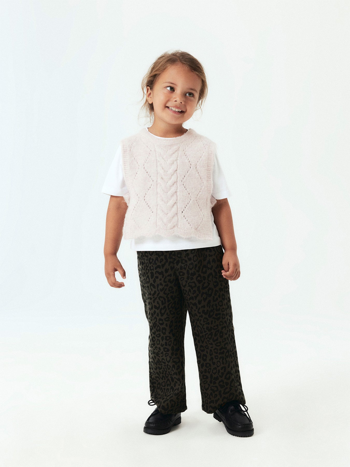 Leopard Print Cotton Jeans