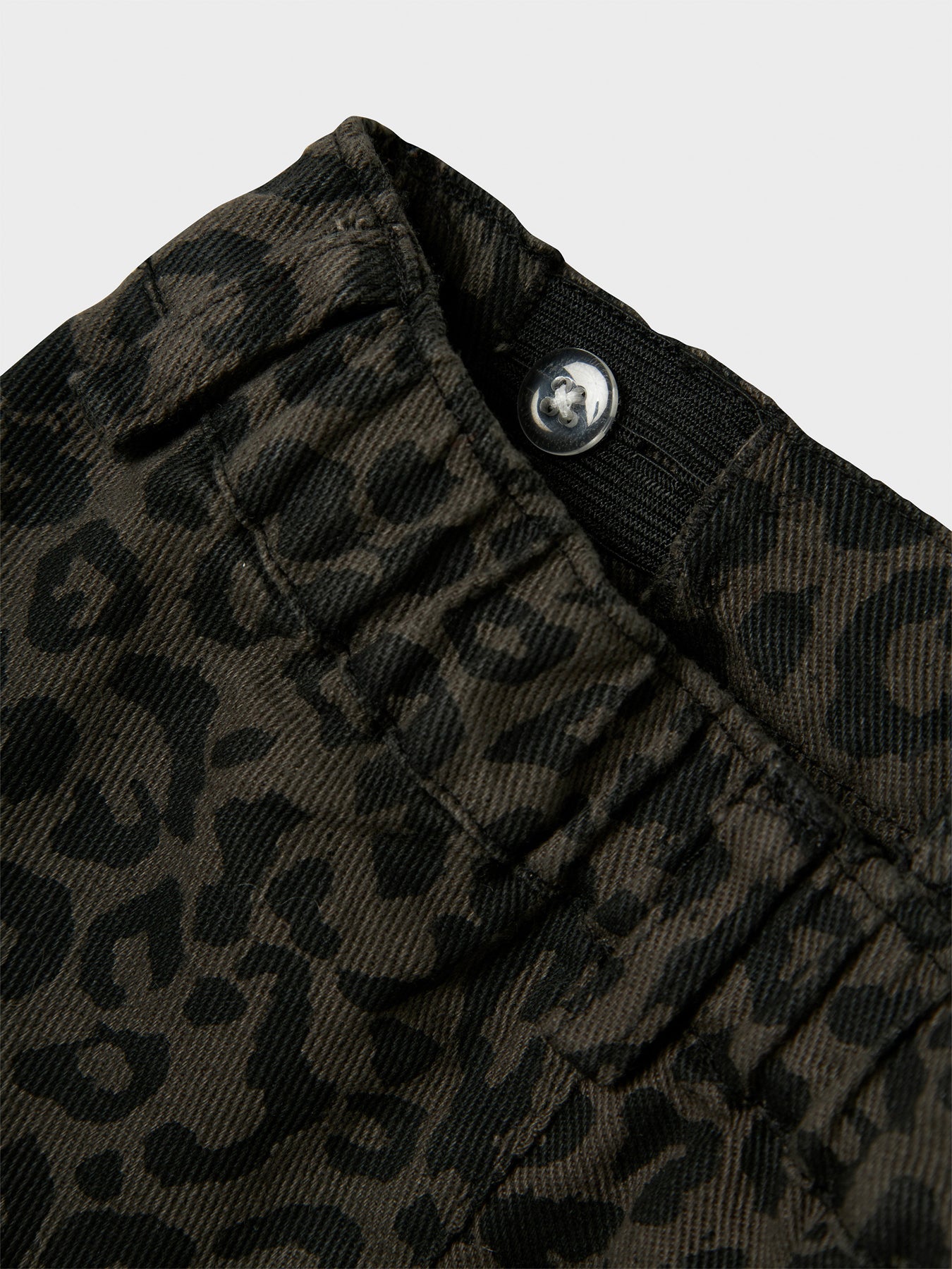 Leopard Print Cotton Jeans
