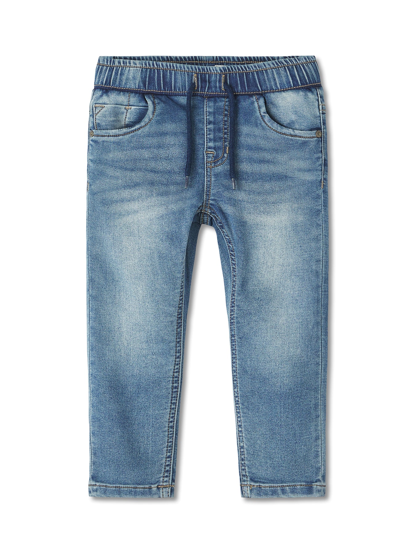 Blue Demin Slim Sweatpant Jeans