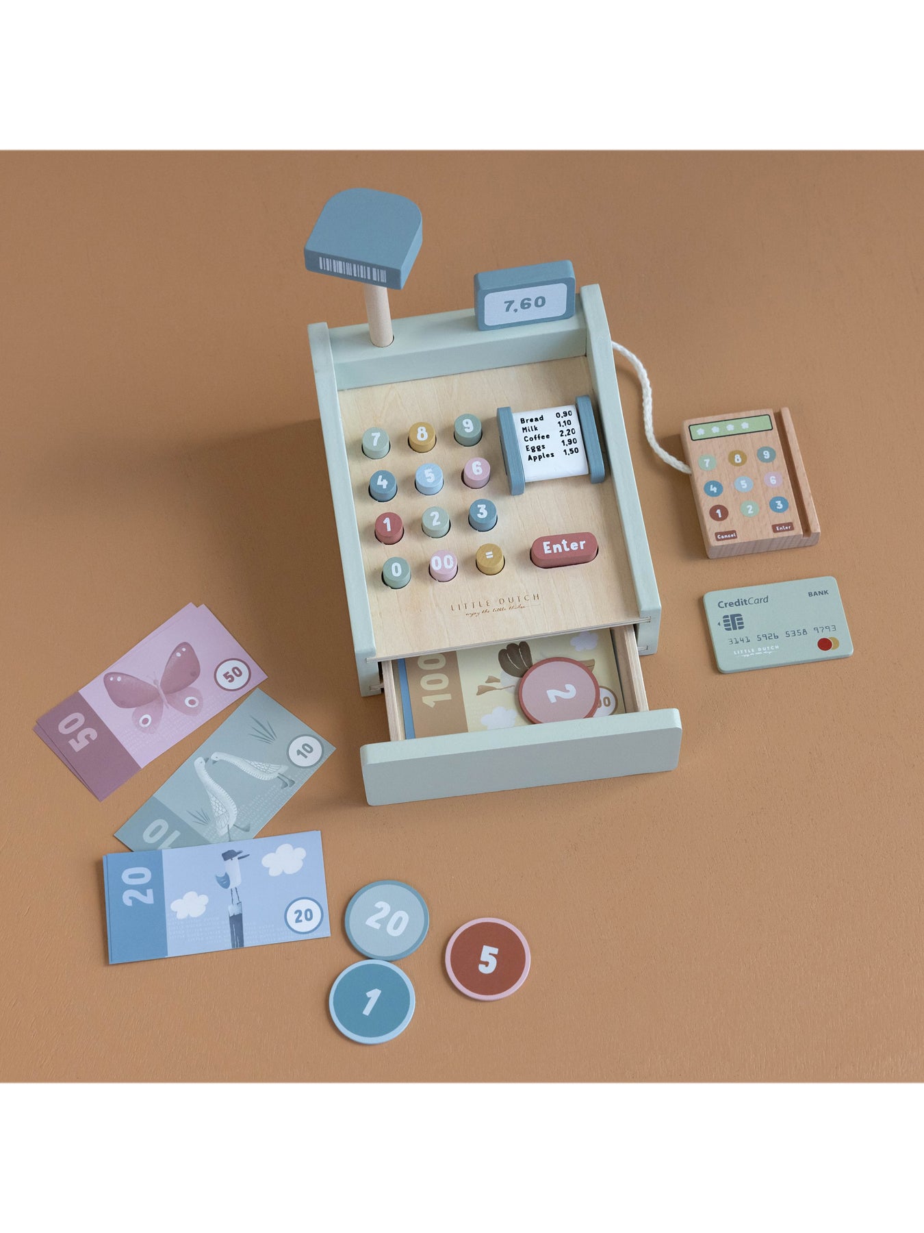 Wooden Cash Register Toy