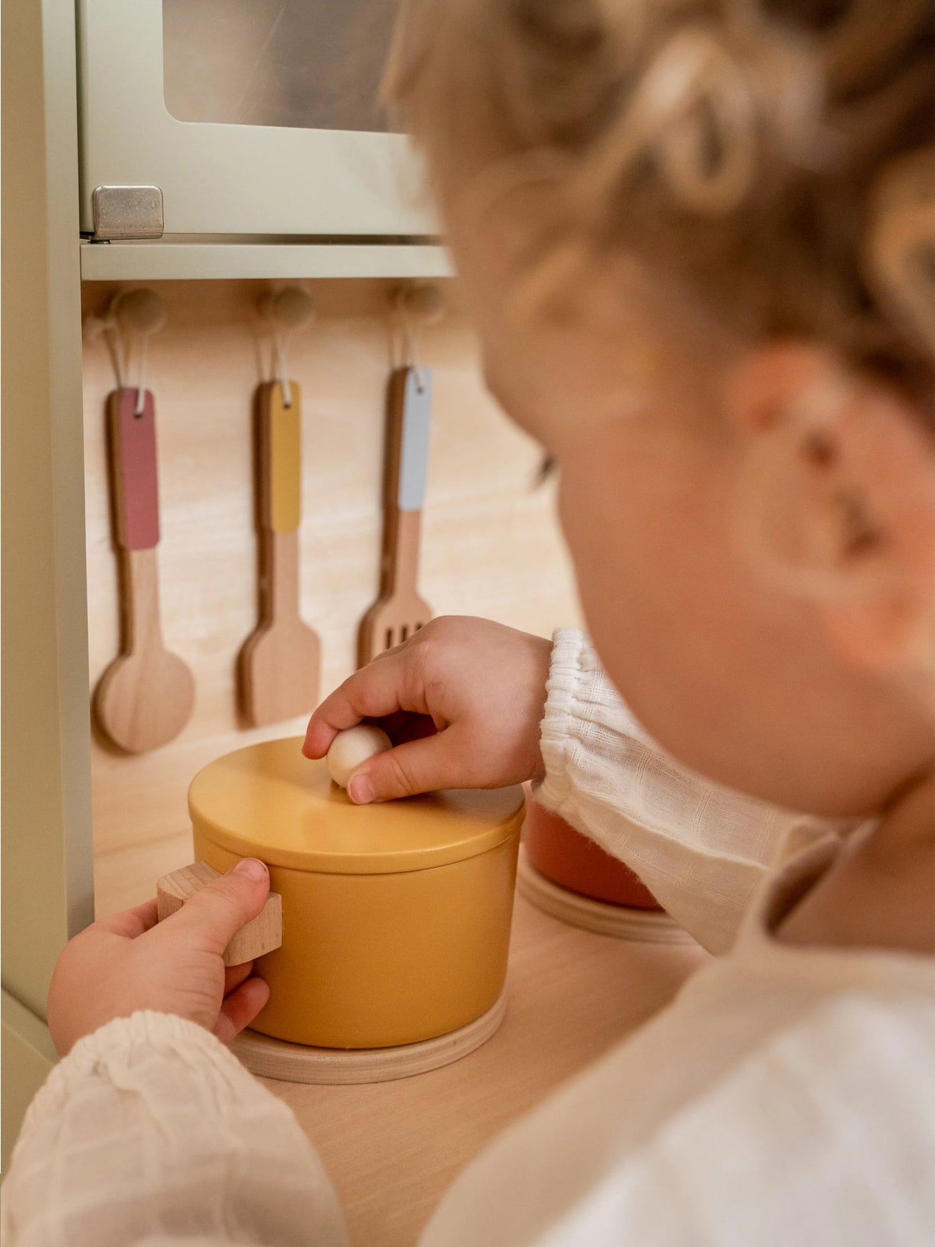 Wooden Play Kitchen Toy Set