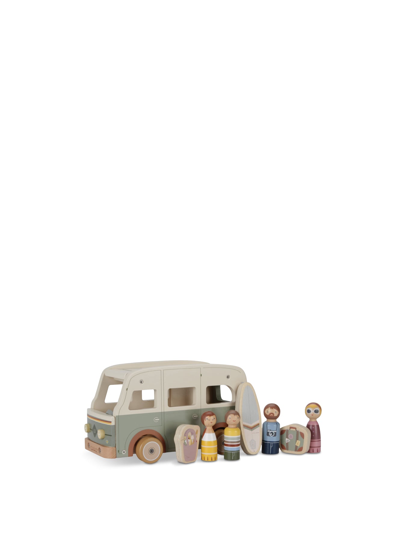 Wooden Vintage Campervan Toy Set