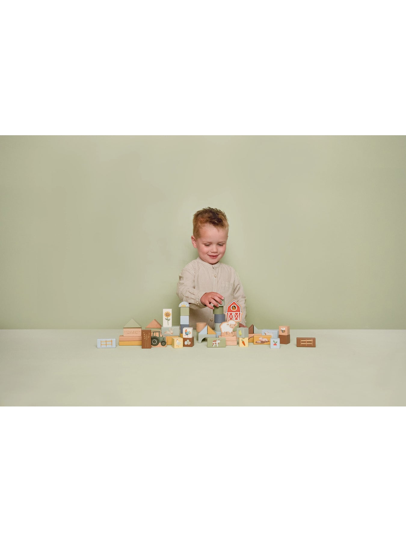 Forest Friends Wooden Building Block Toy