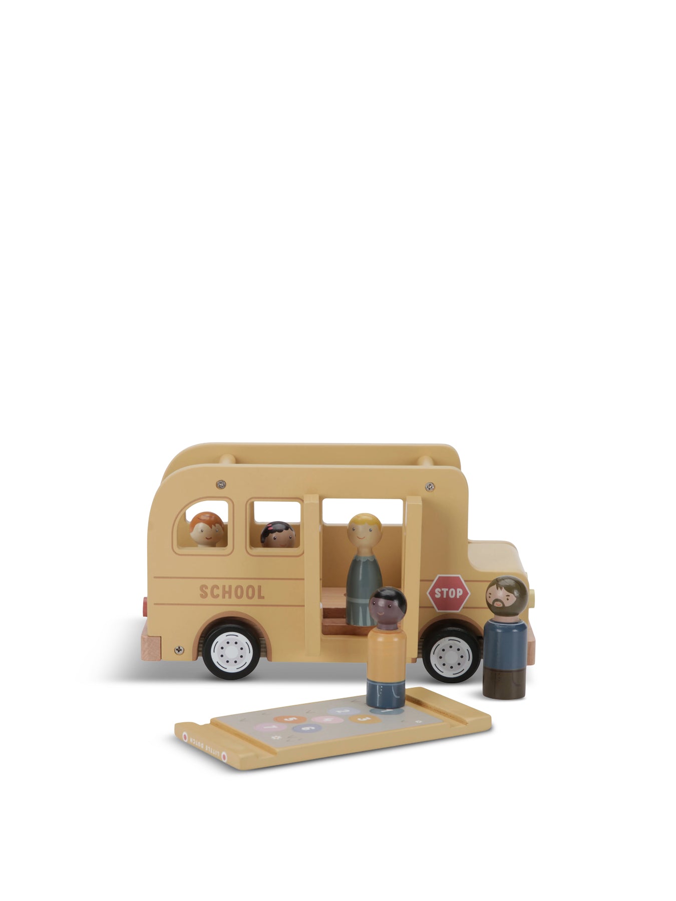 Wooden School Bus Toy Set
